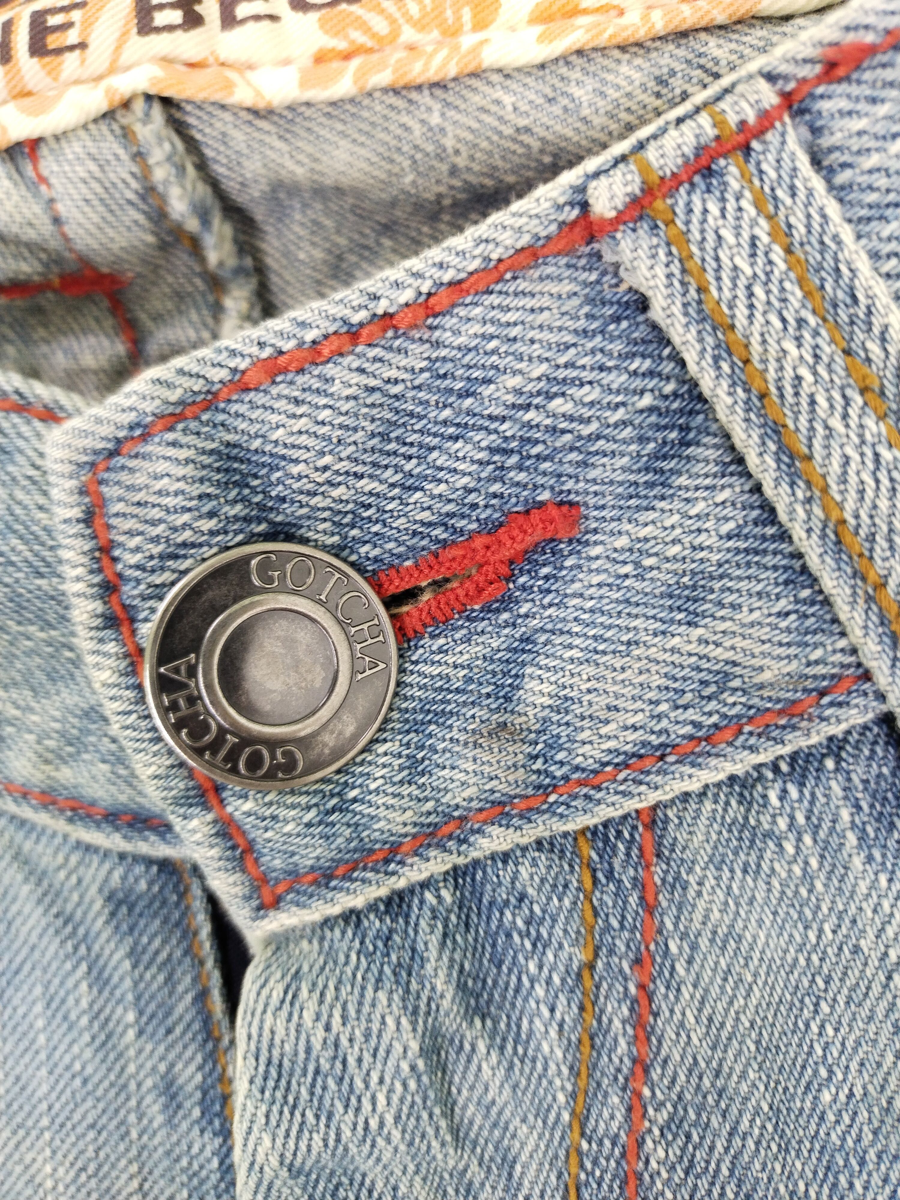 Gotcha Vintage Gotcha Surf Patchwork Punk Design Jeans Size US 32 / EU 48 - 2 Thumbnail