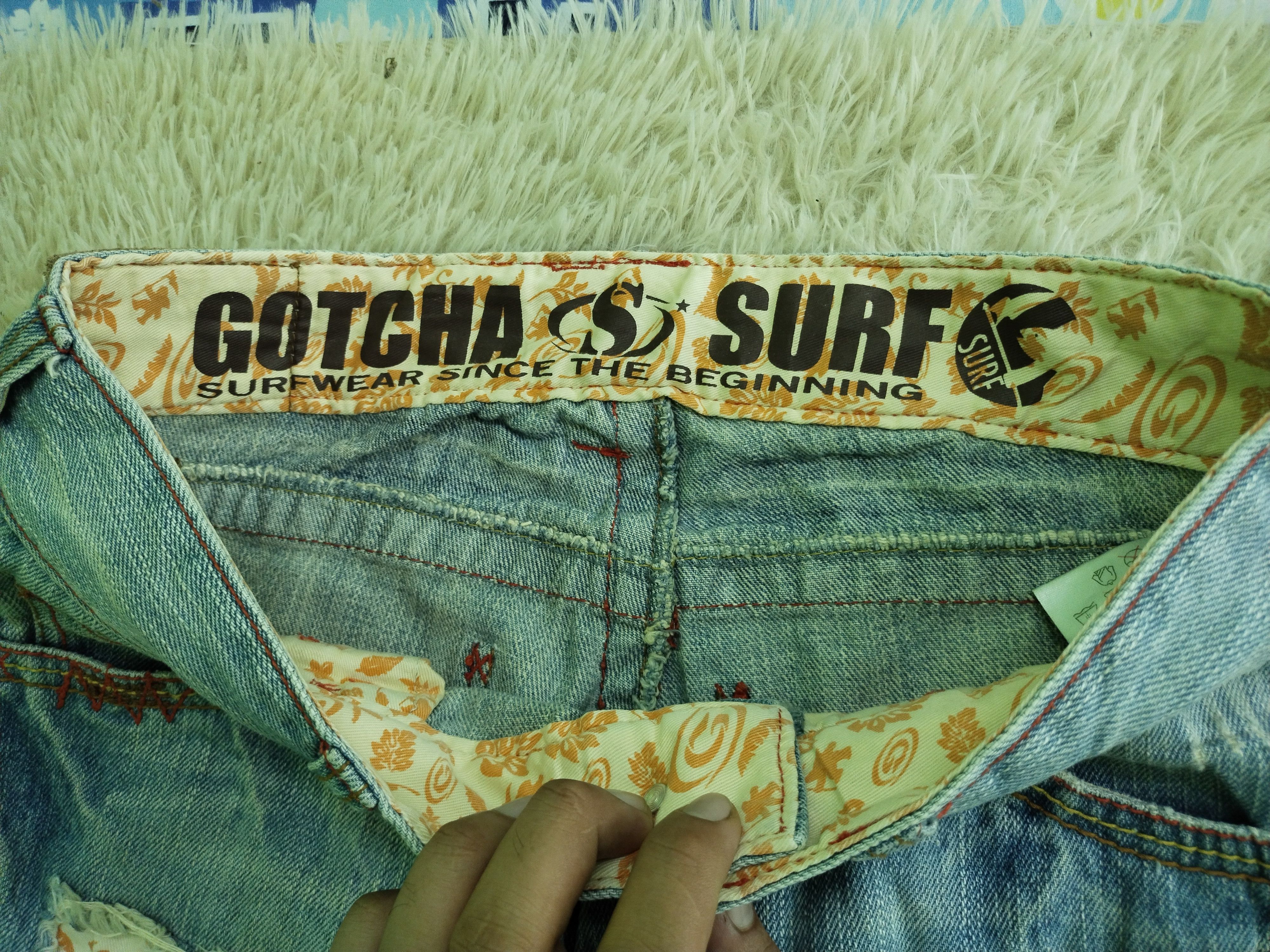 Gotcha Vintage Gotcha Surf Patchwork Punk Design Jeans Size US 32 / EU 48 - 10 Thumbnail