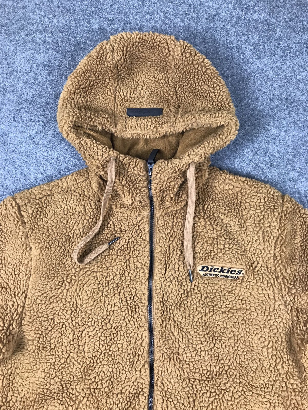 Dickies × Japanese Brand × Vintage Dikies Sherpa Fleece Jacket full zipper with hoodie Size US M / EU 48-50 / 2 - 3 Thumbnail