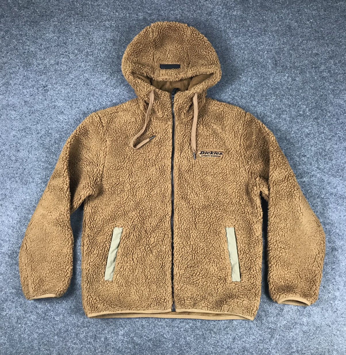 Dickies × Japanese Brand × Vintage Dikies Sherpa Fleece Jacket full zipper with hoodie Size US M / EU 48-50 / 2 - 1 Thumbnail