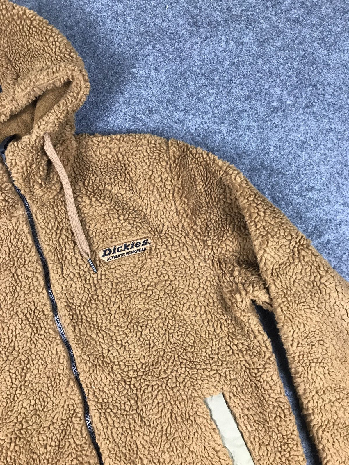 Dickies × Japanese Brand × Vintage Dikies Sherpa Fleece Jacket full zipper with hoodie Size US M / EU 48-50 / 2 - 6 Thumbnail