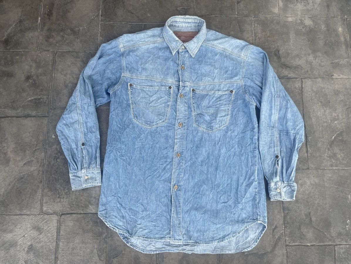 JAPAN MADE Ga Z By Blue Way Denim Button Up Jeans Shirt