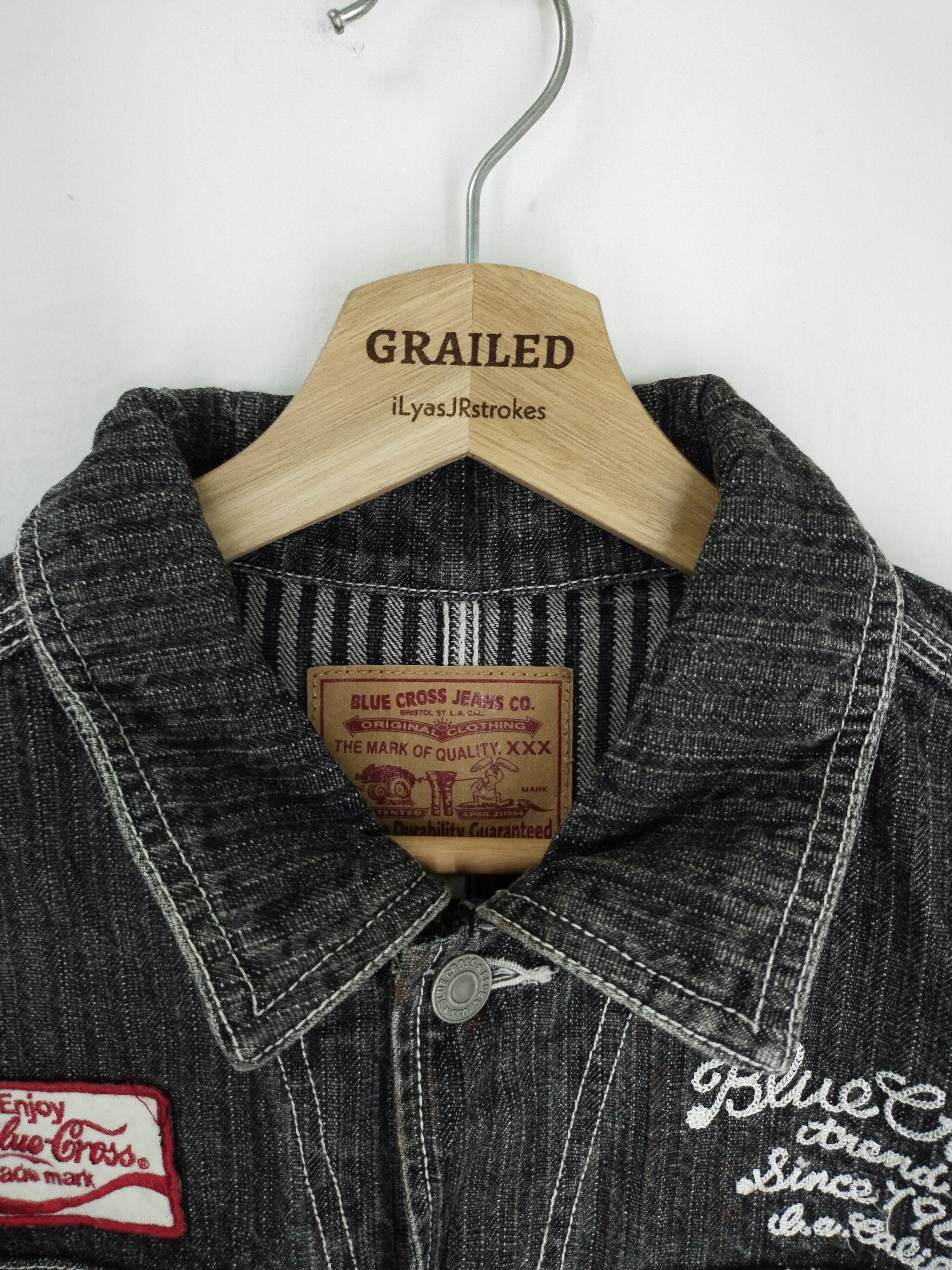 Japanese Brand VINTAGE BLUE CROSS WEAR SUPER TREND JACKET Size US L / EU 52-54 / 3 - 6 Thumbnail