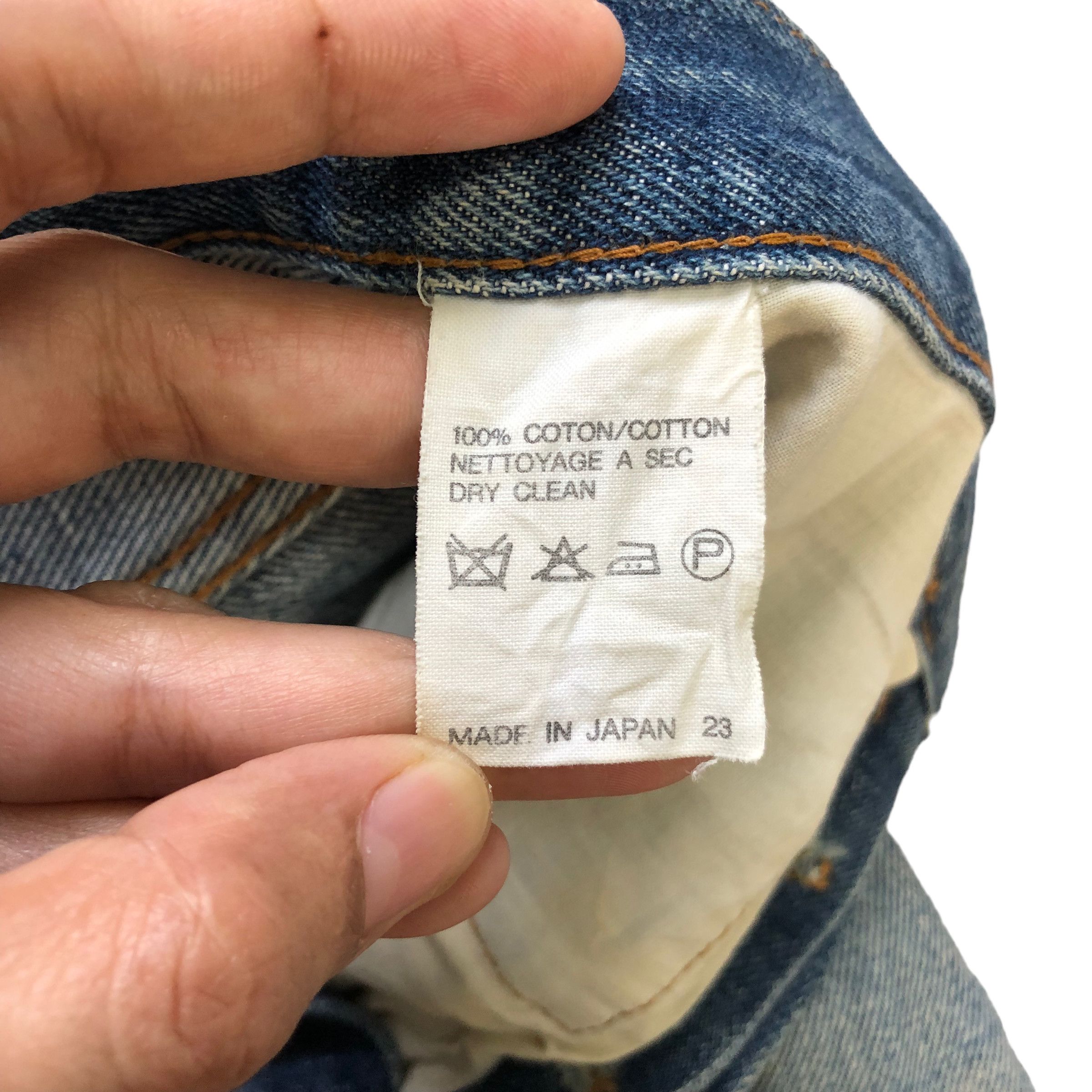 A.P.C. APC WASHED FLY BUTTON SELVEDGE DENIM PANTS #6977-103 Size US 27 - 10 Thumbnail