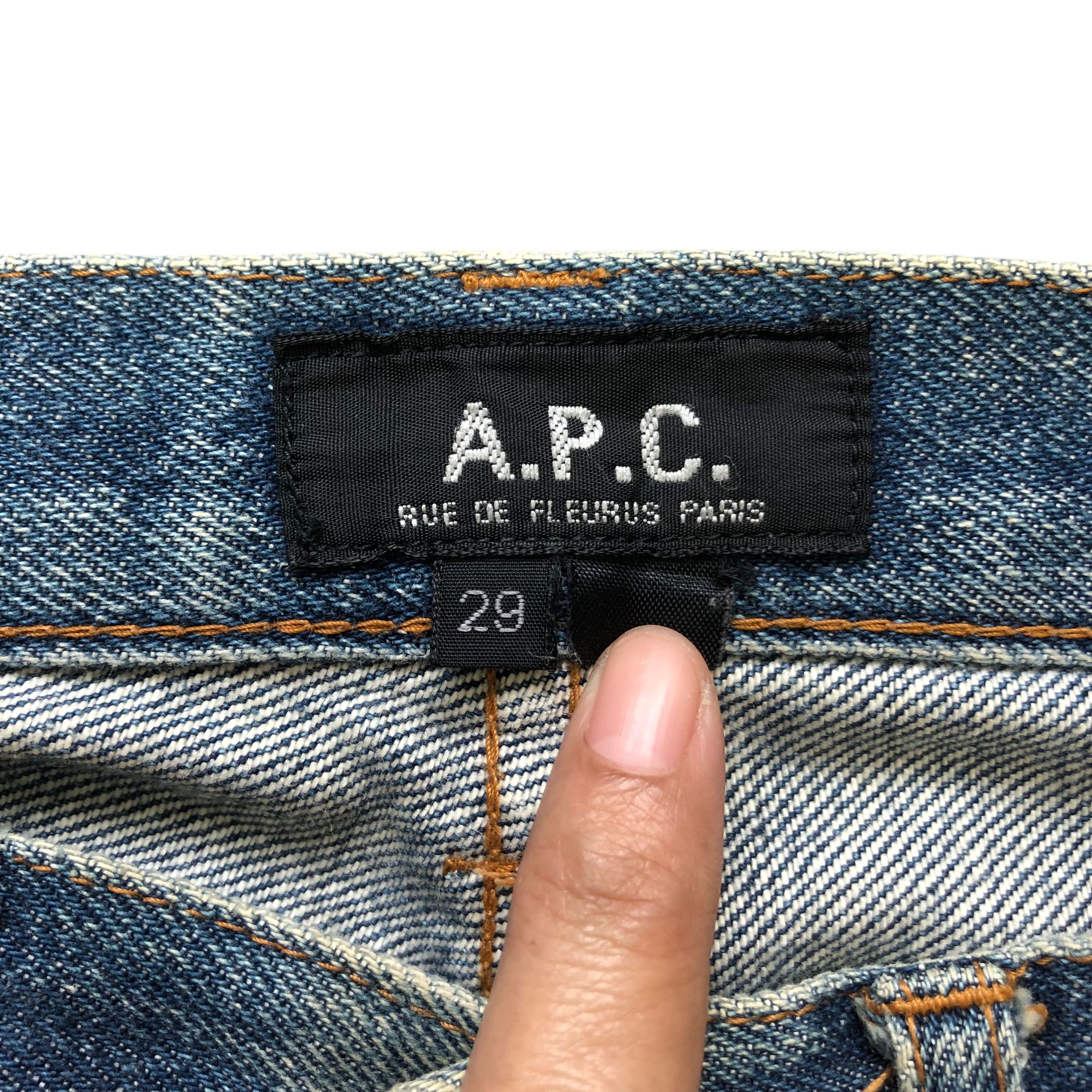 A.P.C. APC WASHED FLY BUTTON SELVEDGE DENIM PANTS #6977-103 Size US 27 - 9 Thumbnail