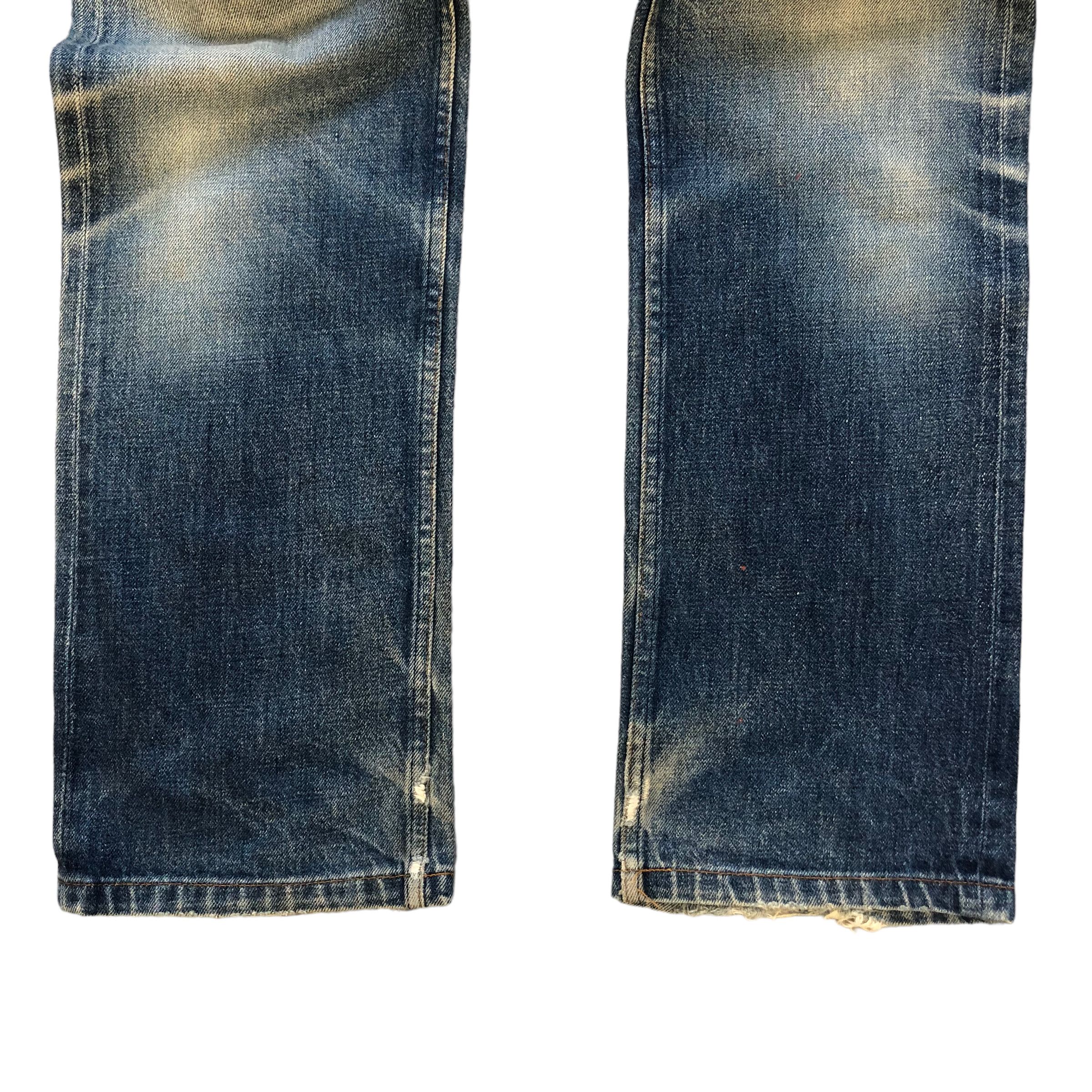 A.P.C. APC WASHED FLY BUTTON SELVEDGE DENIM PANTS #6977-103 Size US 27 - 6 Thumbnail