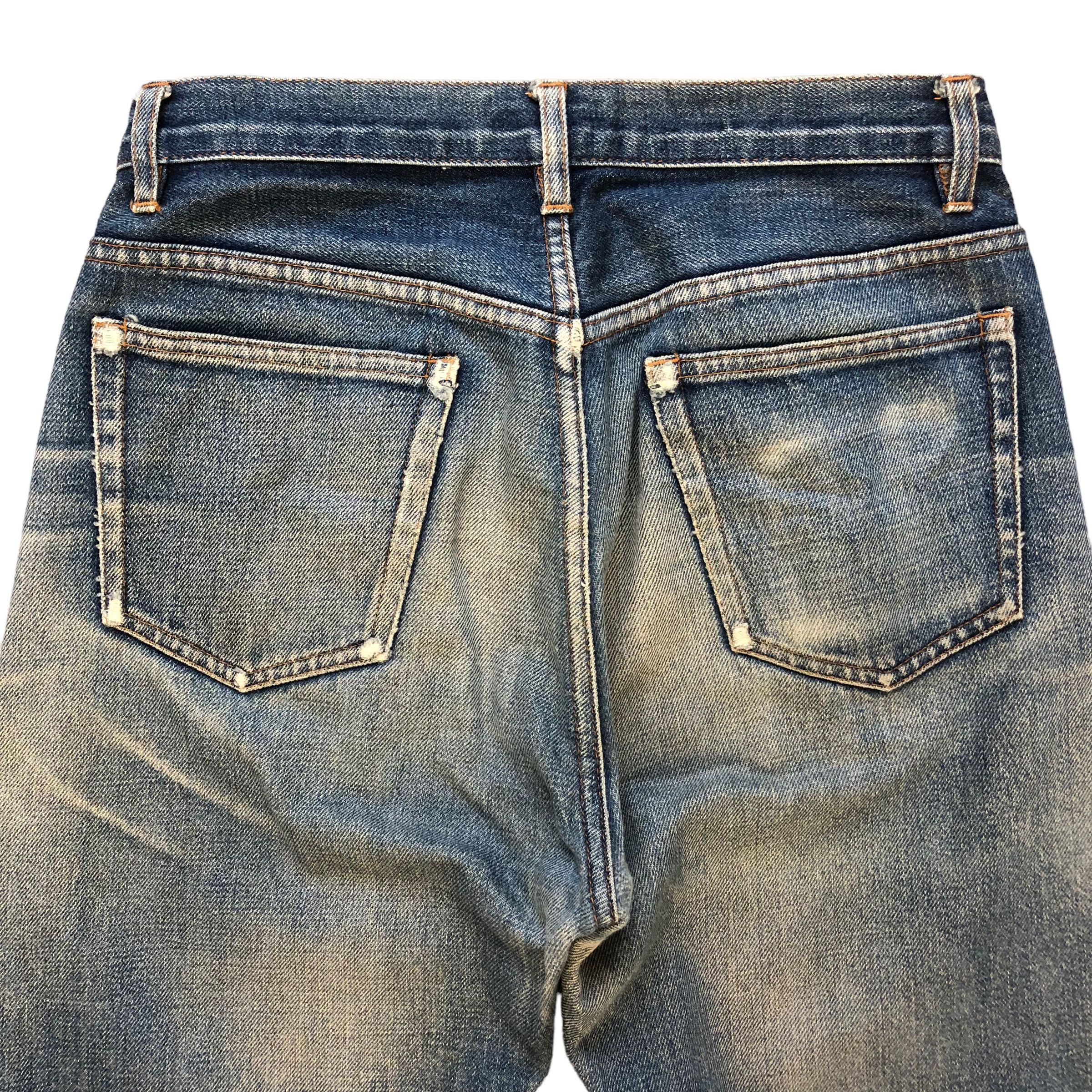 A.P.C. APC WASHED FLY BUTTON SELVEDGE DENIM PANTS #6977-103 Size US 27 - 13 Thumbnail