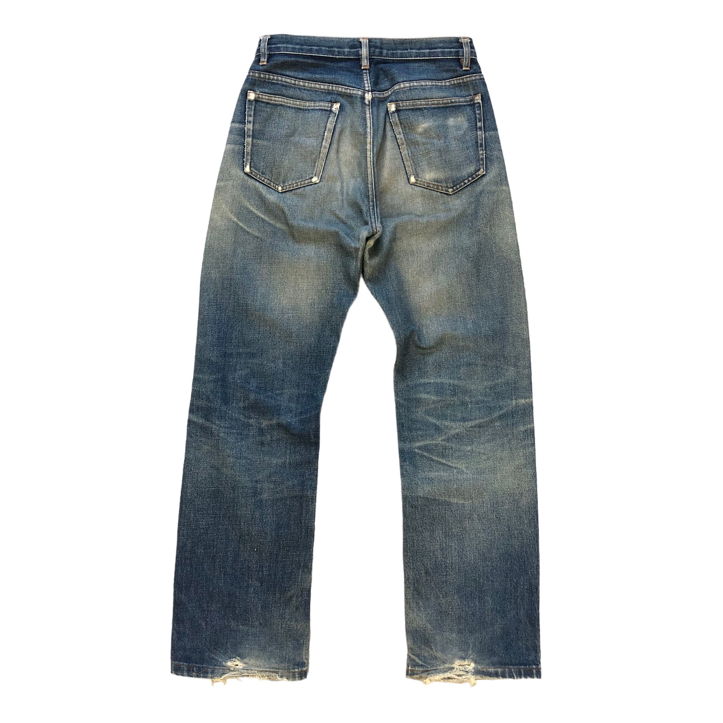 A.P.C. APC WASHED FLY BUTTON SELVEDGE DENIM PANTS #6977-103 Size US 27 - 12 Thumbnail