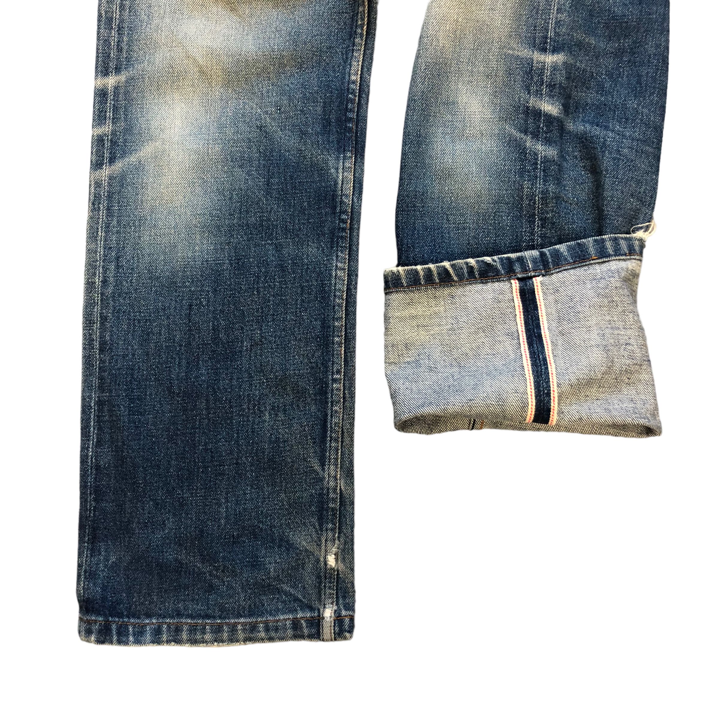 A.P.C. APC WASHED FLY BUTTON SELVEDGE DENIM PANTS #6977-103 Size US 27 - 8 Thumbnail