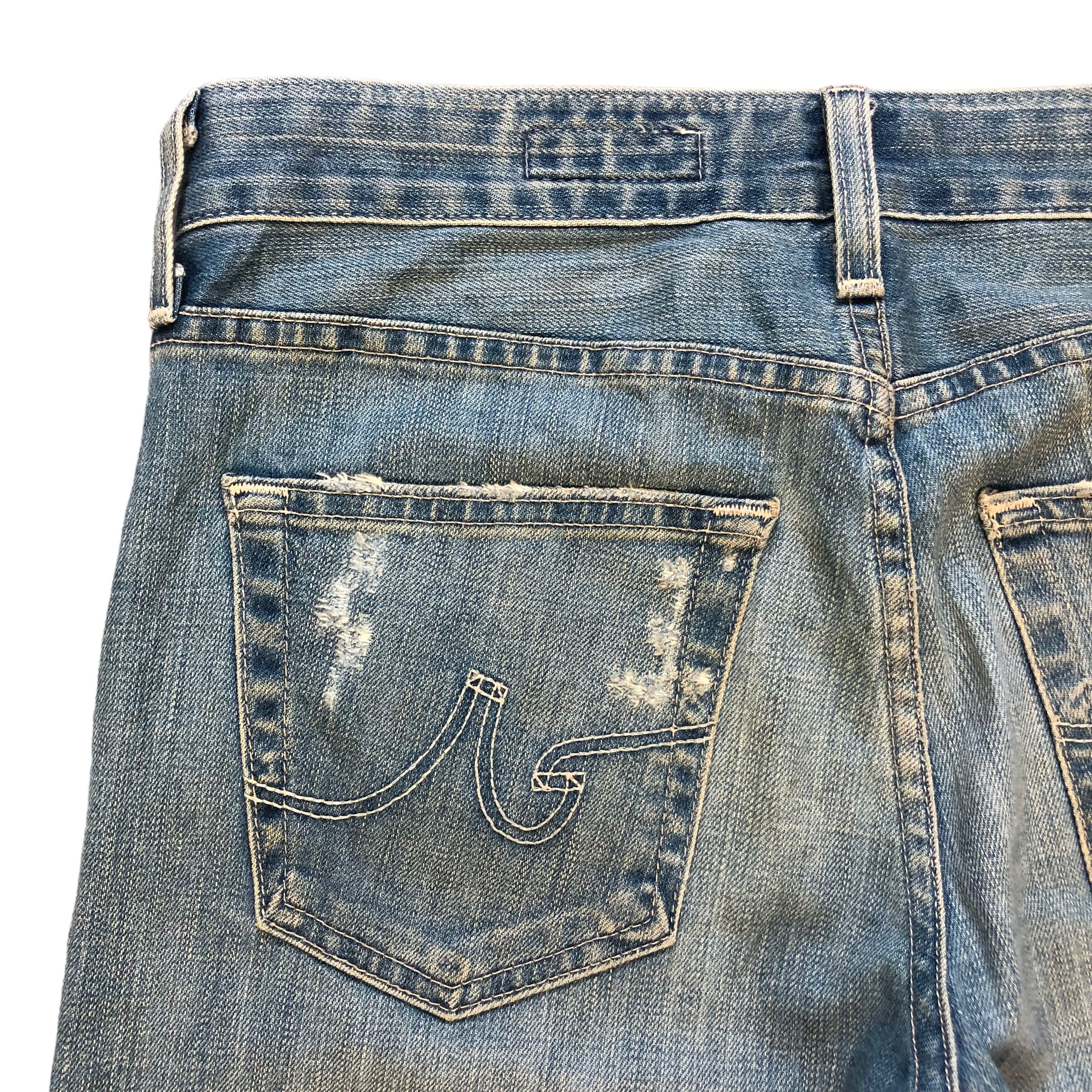 AG Adriano Goldschmied TRASHED🔥 AG THEORY THE EX-BOYFRIEND SLIM JEANS #6978-103 Size 30" / US 8 / IT 44 - 19 Thumbnail