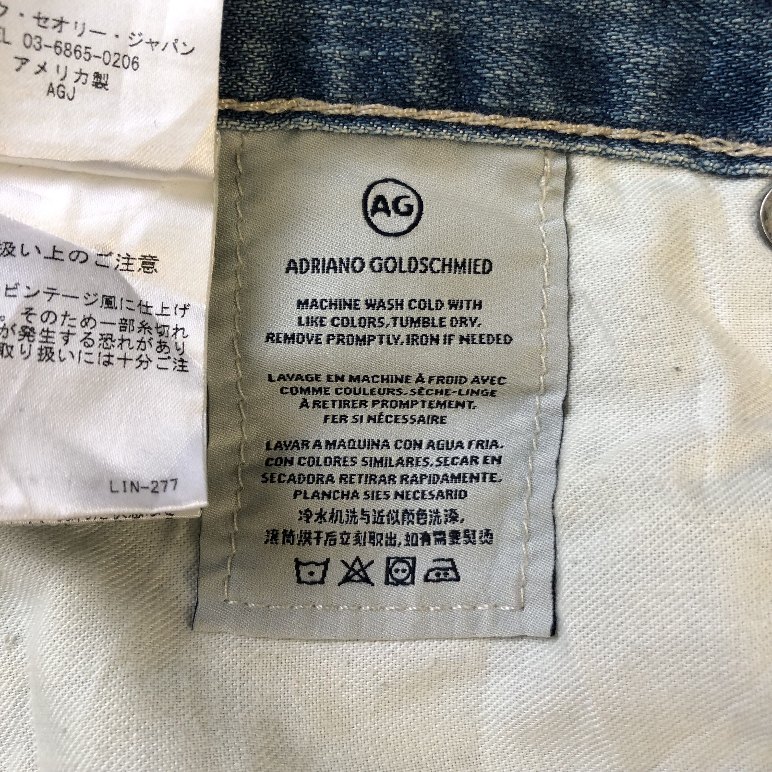 AG Adriano Goldschmied TRASHED🔥 AG THEORY THE EX-BOYFRIEND SLIM JEANS #6978-103 Size 30" / US 8 / IT 44 - 12 Thumbnail