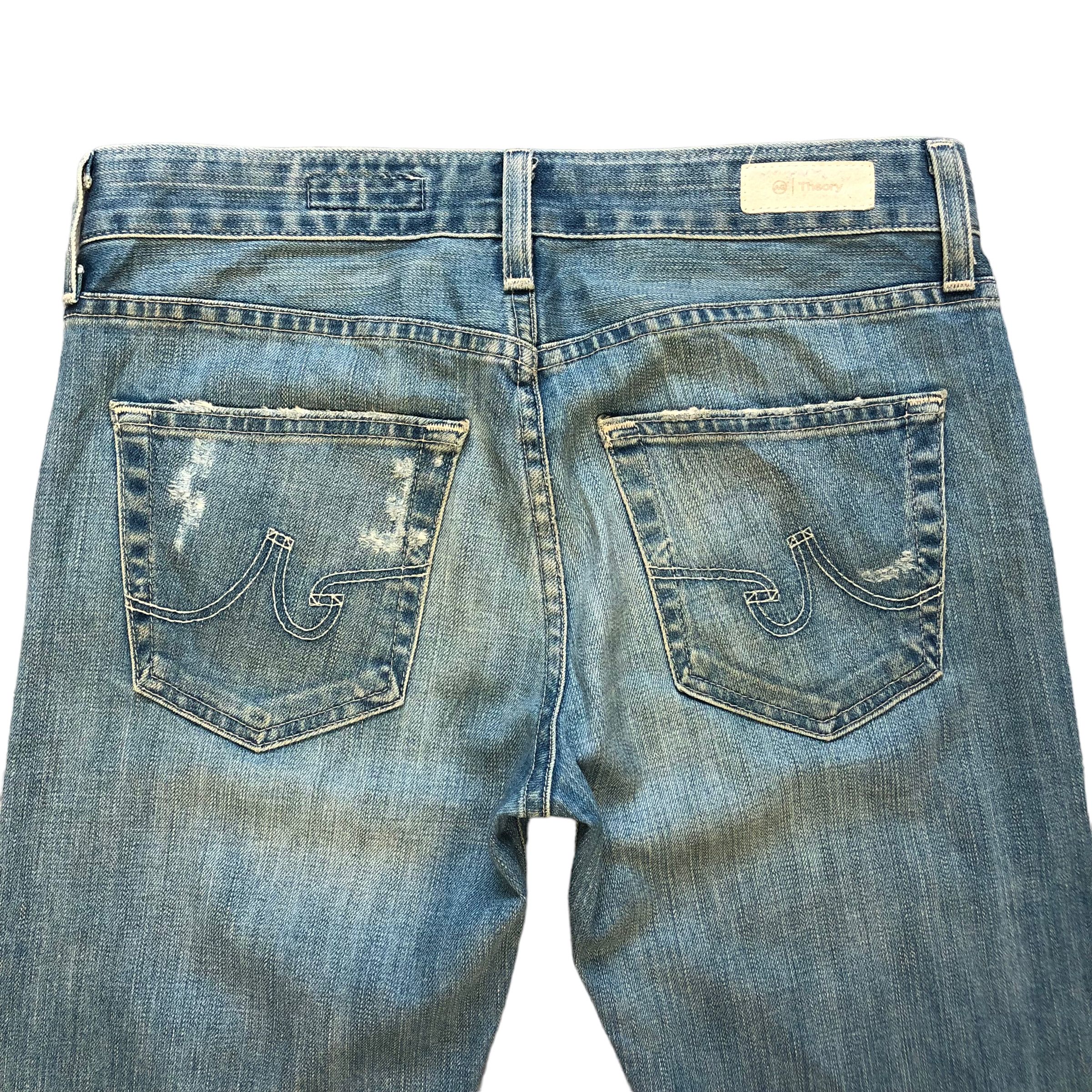 AG Adriano Goldschmied TRASHED🔥 AG THEORY THE EX-BOYFRIEND SLIM JEANS #6978-103 Size 30" / US 8 / IT 44 - 18 Thumbnail