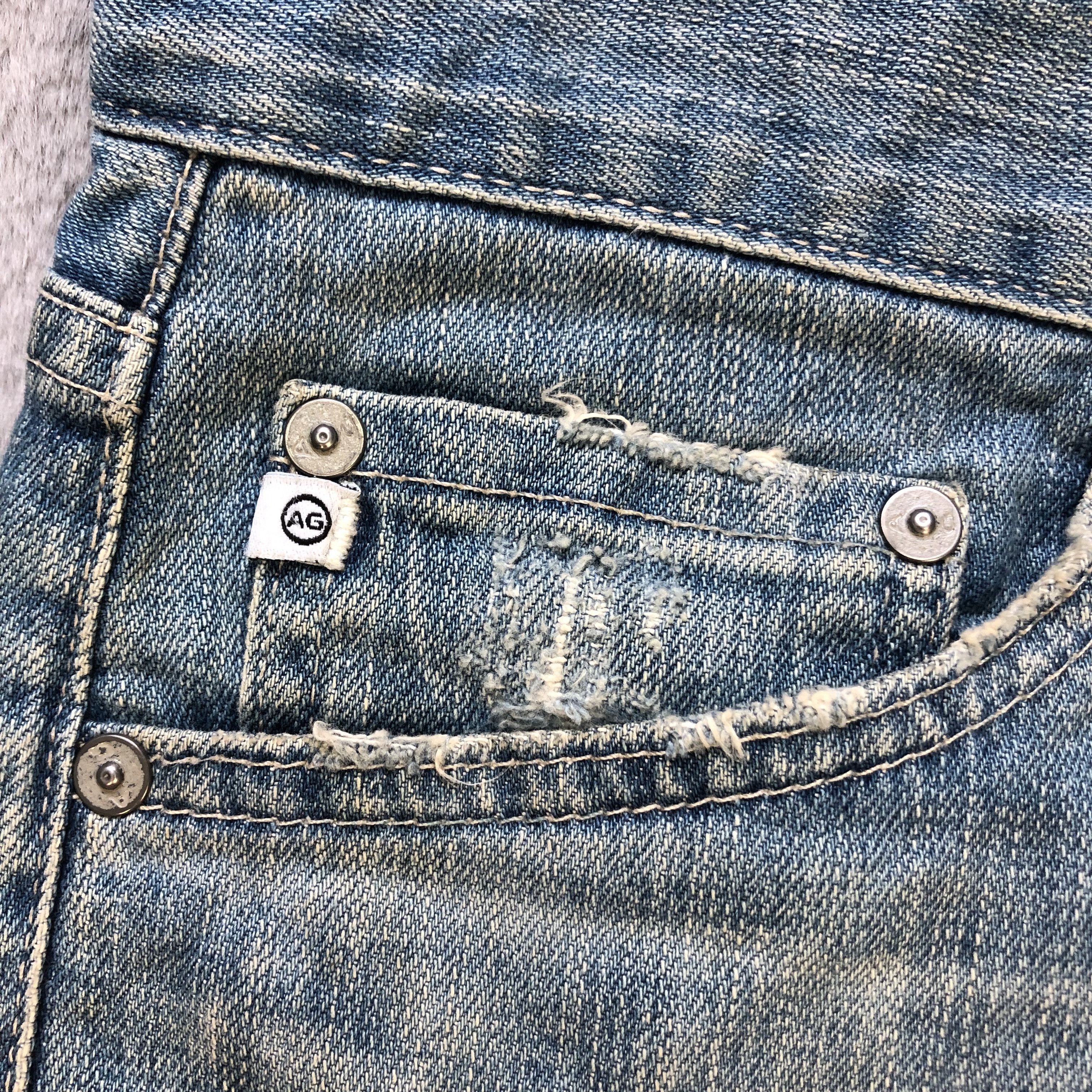 AG Adriano Goldschmied TRASHED🔥 AG THEORY THE EX-BOYFRIEND SLIM JEANS #6978-103 Size 30" / US 8 / IT 44 - 4 Thumbnail