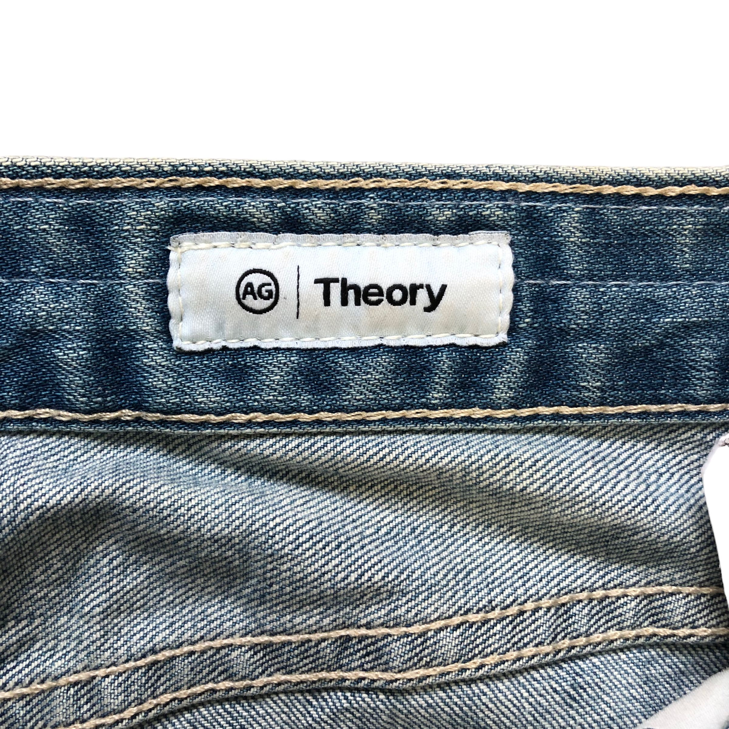 AG Adriano Goldschmied TRASHED🔥 AG THEORY THE EX-BOYFRIEND SLIM JEANS #6978-103 Size 30" / US 8 / IT 44 - 10 Thumbnail