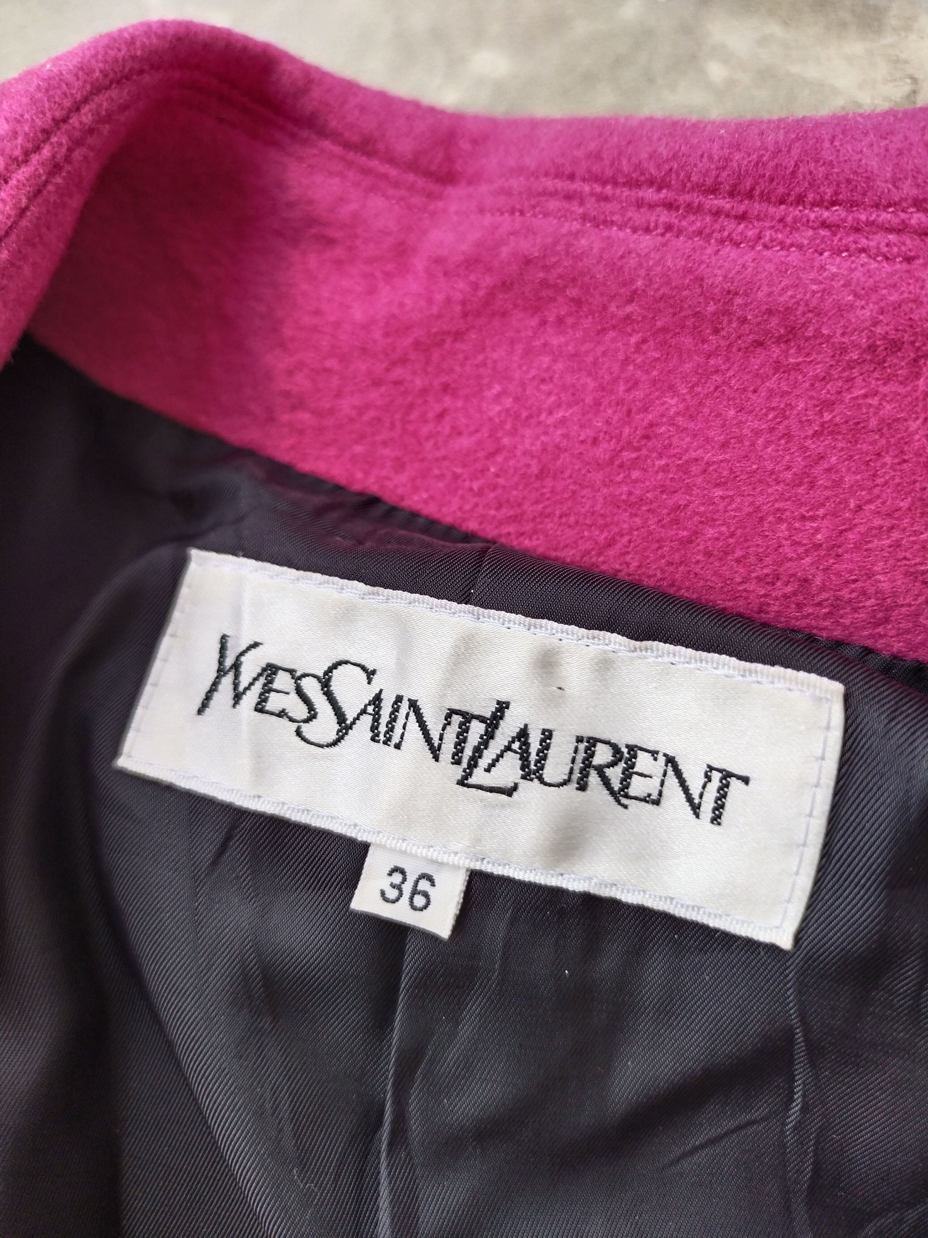 Yves Saint Laurent Vintage YSL Trench Coat Jacket Size L / US 10 / IT 46 - 11 Thumbnail