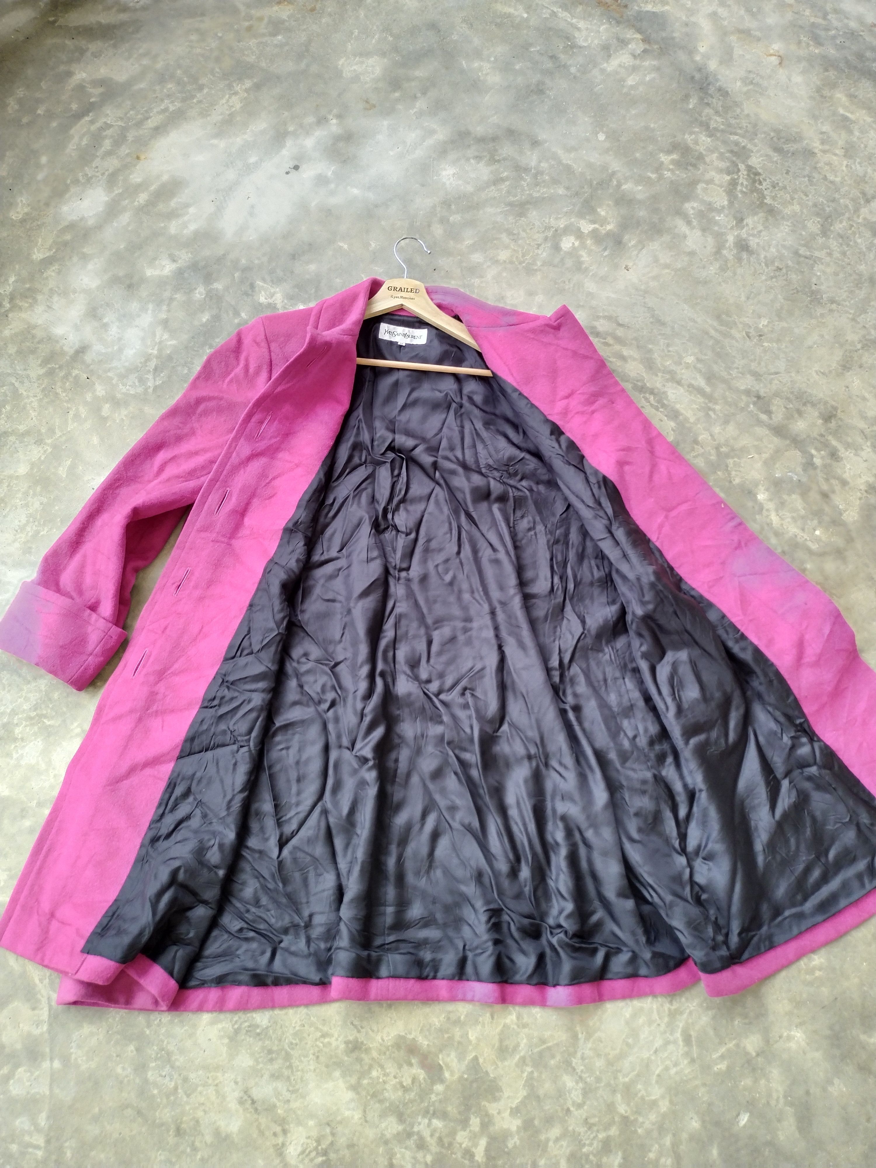 Yves Saint Laurent Vintage YSL Trench Coat Jacket Size L / US 10 / IT 46 - 10 Thumbnail