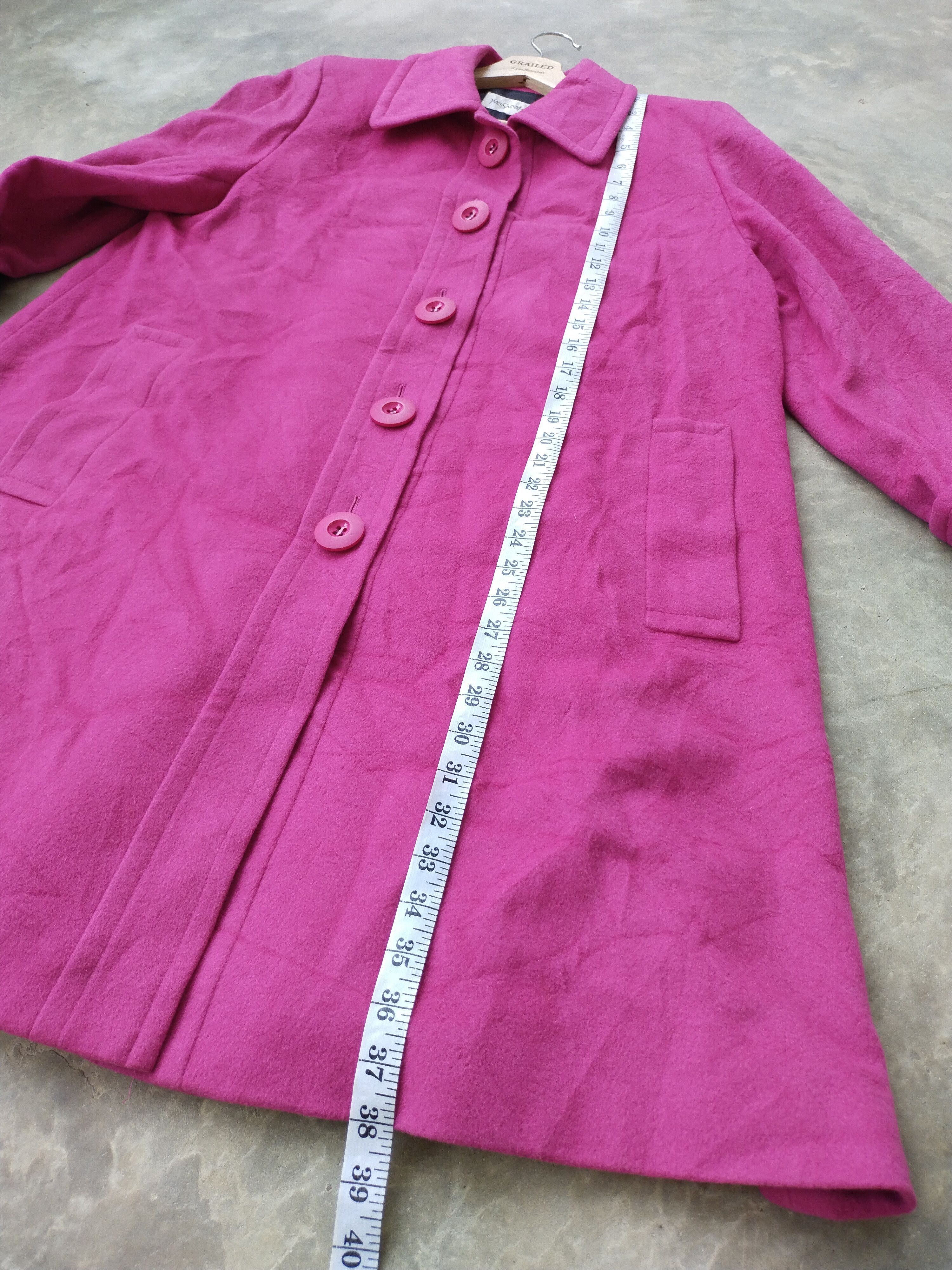 Yves Saint Laurent Vintage YSL Trench Coat Jacket Size L / US 10 / IT 46 - 14 Thumbnail
