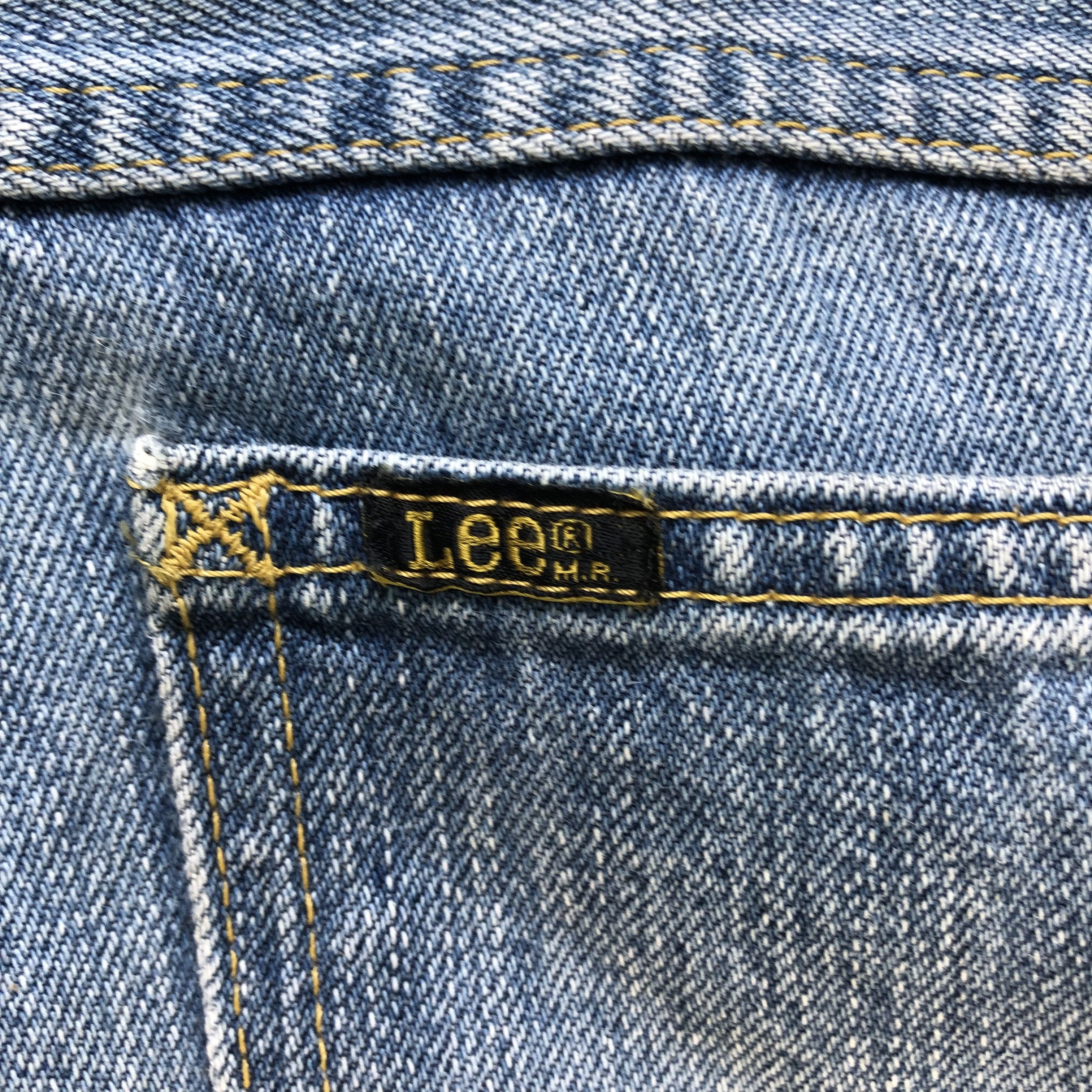 Lee TRASHED🔥 VINTAGE LEE RIDER LIGHT WASH DENIM PANTS #6980-103 Size US 37 - 19 Thumbnail