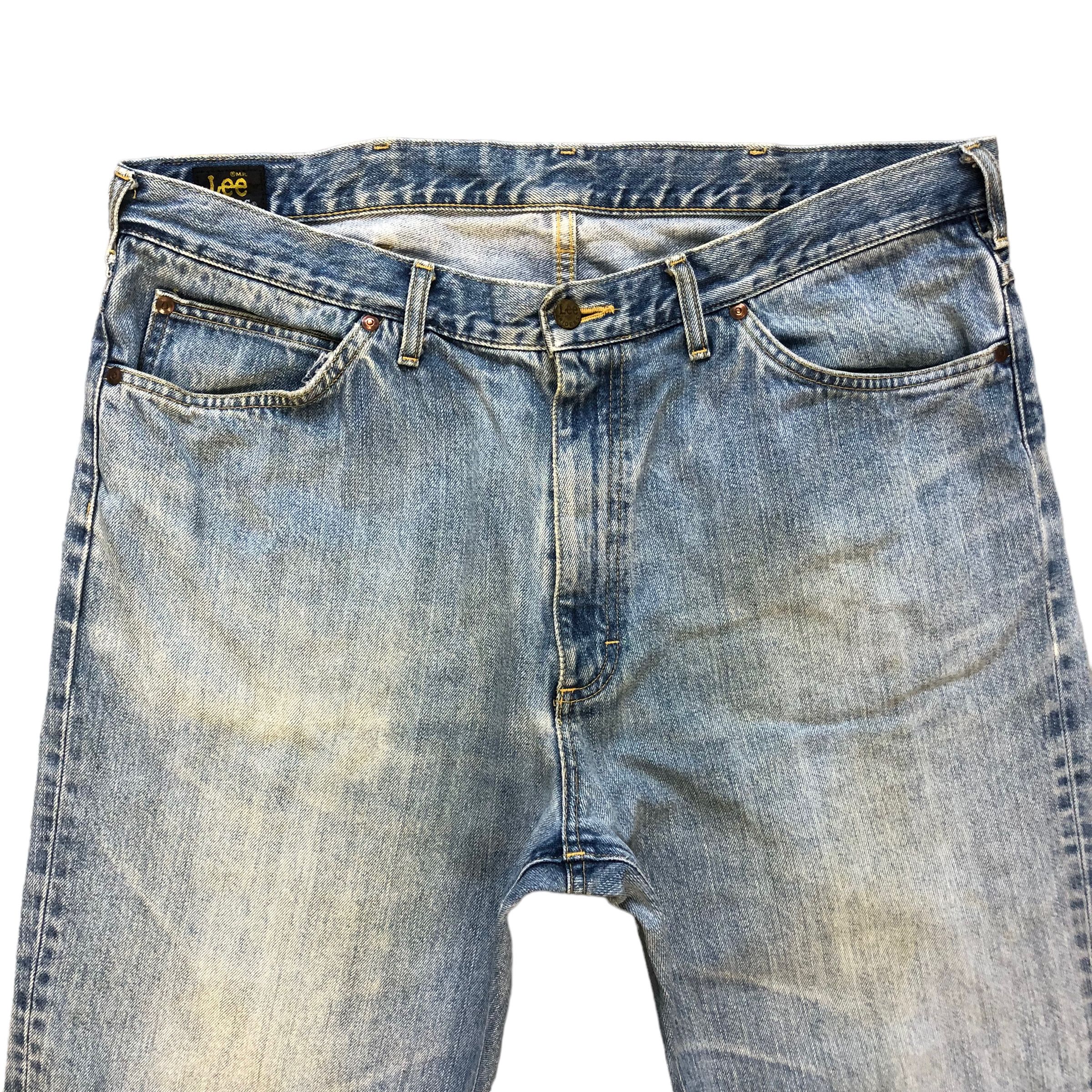 Lee TRASHED🔥 VINTAGE LEE RIDER LIGHT WASH DENIM PANTS #6980-103 Size US 37 - 2 Thumbnail