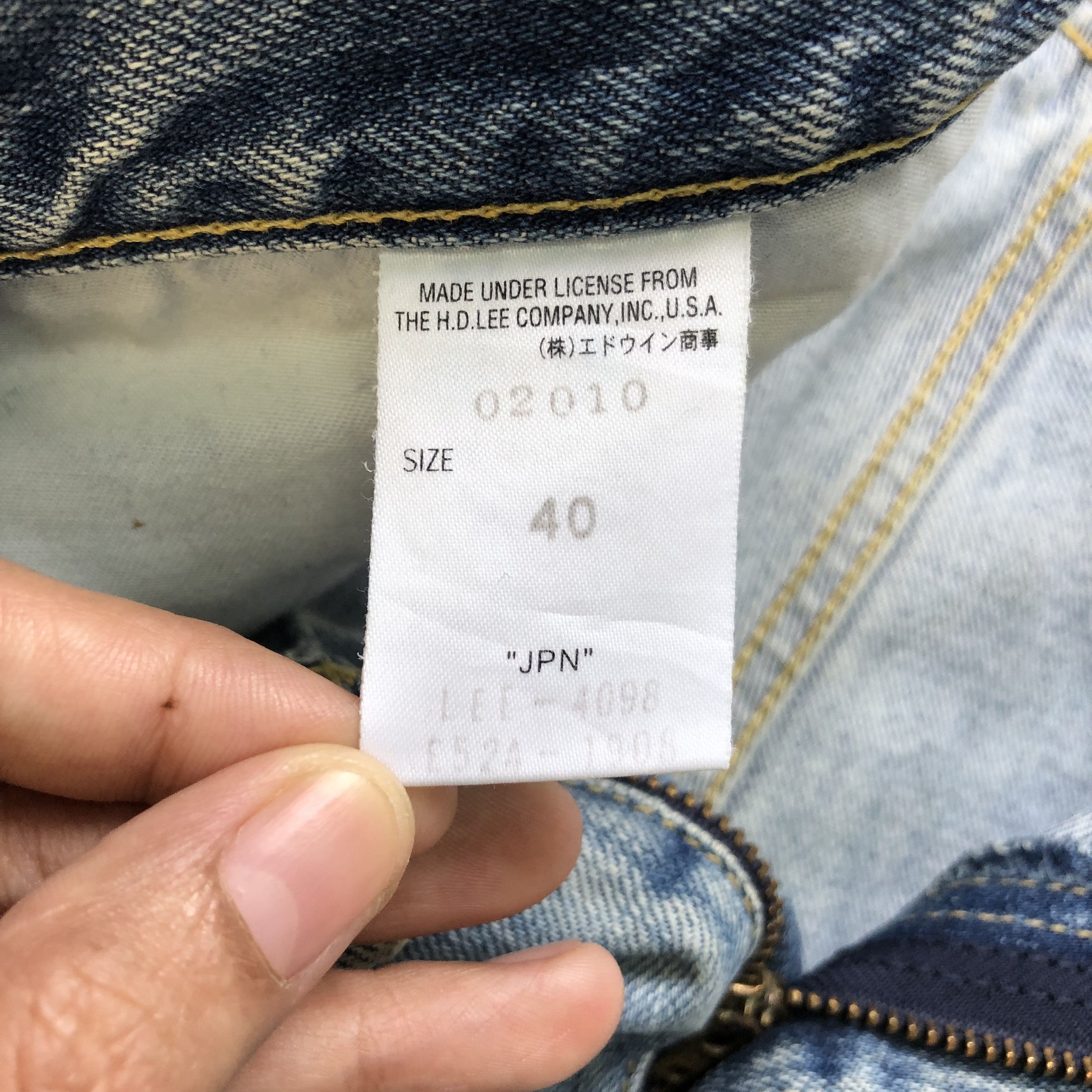 Lee TRASHED🔥 VINTAGE LEE RIDER LIGHT WASH DENIM PANTS #6980-103 Size US 37 - 13 Thumbnail