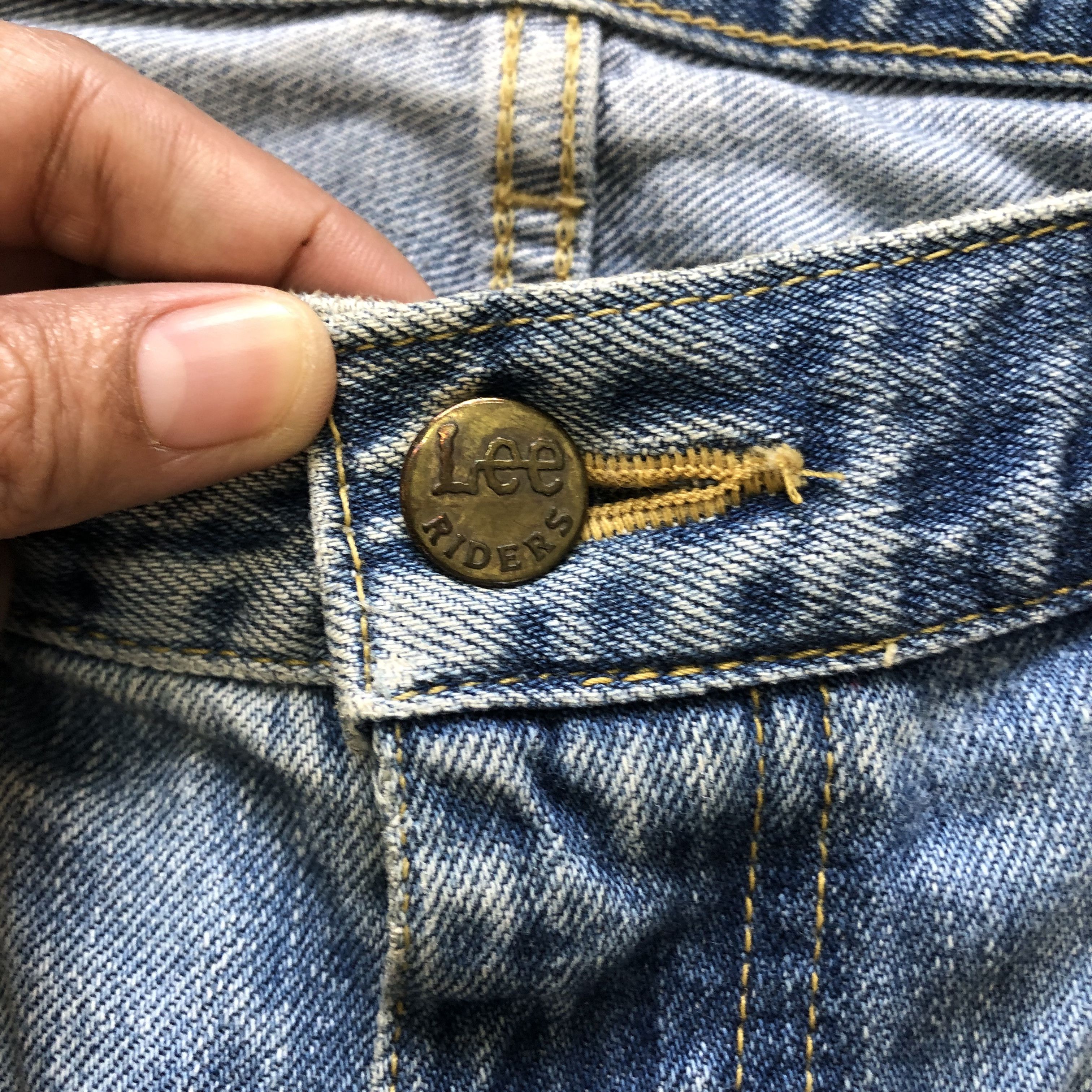 Lee TRASHED🔥 VINTAGE LEE RIDER LIGHT WASH DENIM PANTS #6980-103 Size US 37 - 4 Thumbnail