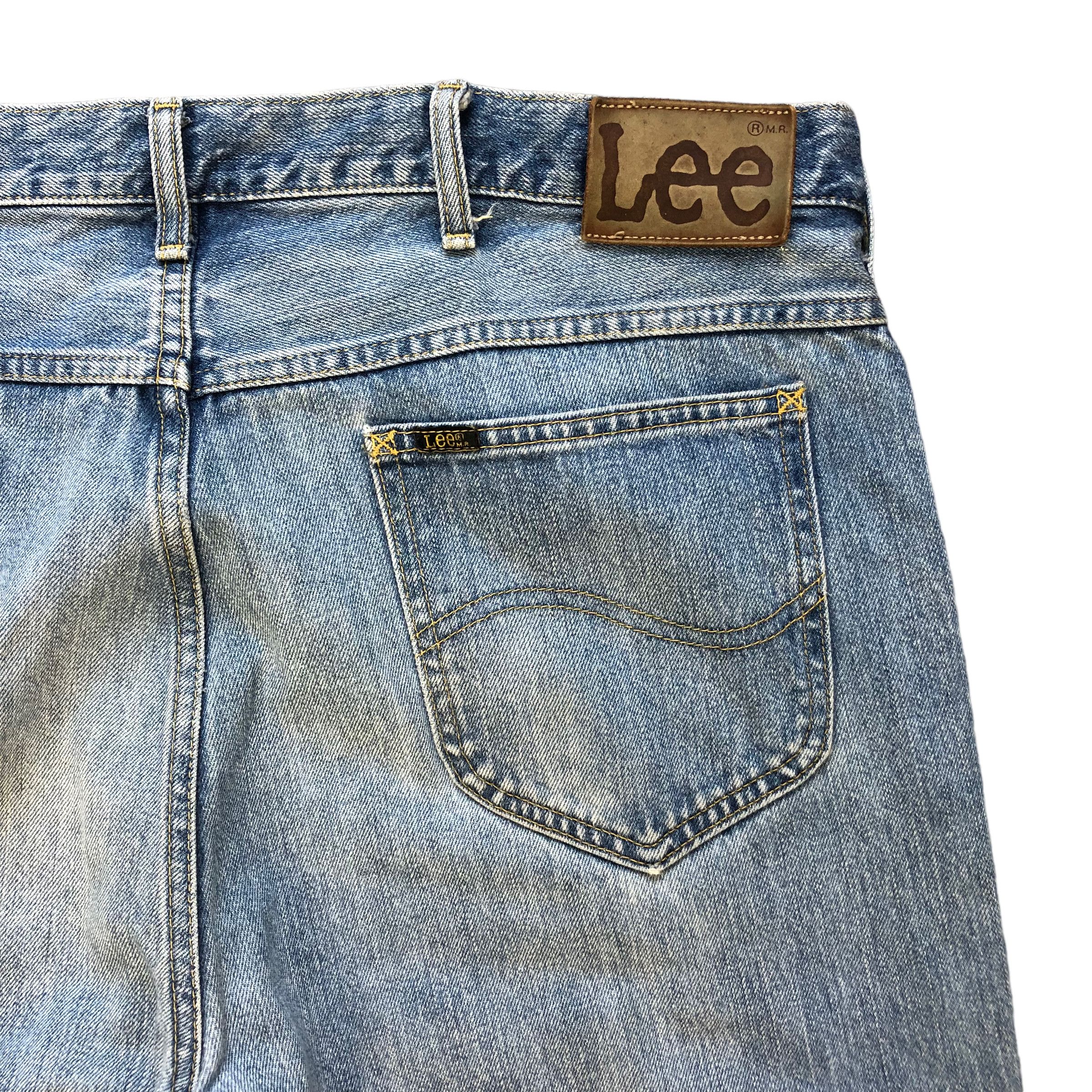 Lee TRASHED🔥 VINTAGE LEE RIDER LIGHT WASH DENIM PANTS #6980-103 Size US 37 - 17 Thumbnail