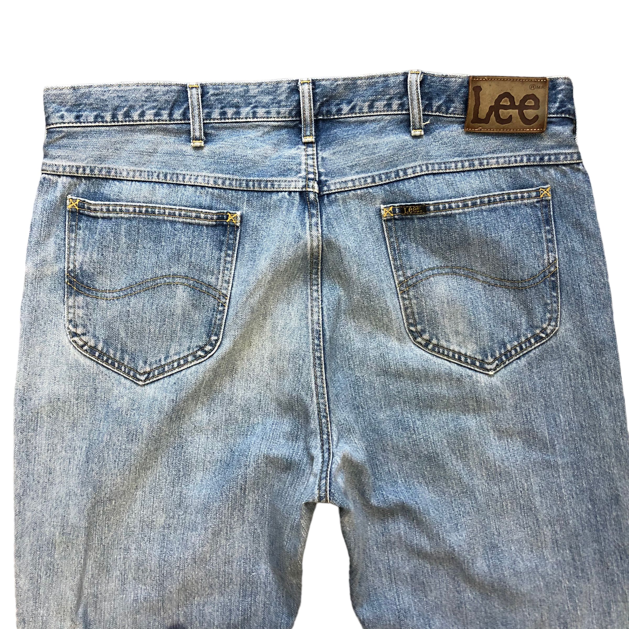 Lee TRASHED🔥 VINTAGE LEE RIDER LIGHT WASH DENIM PANTS #6980-103 Size US 37 - 16 Thumbnail