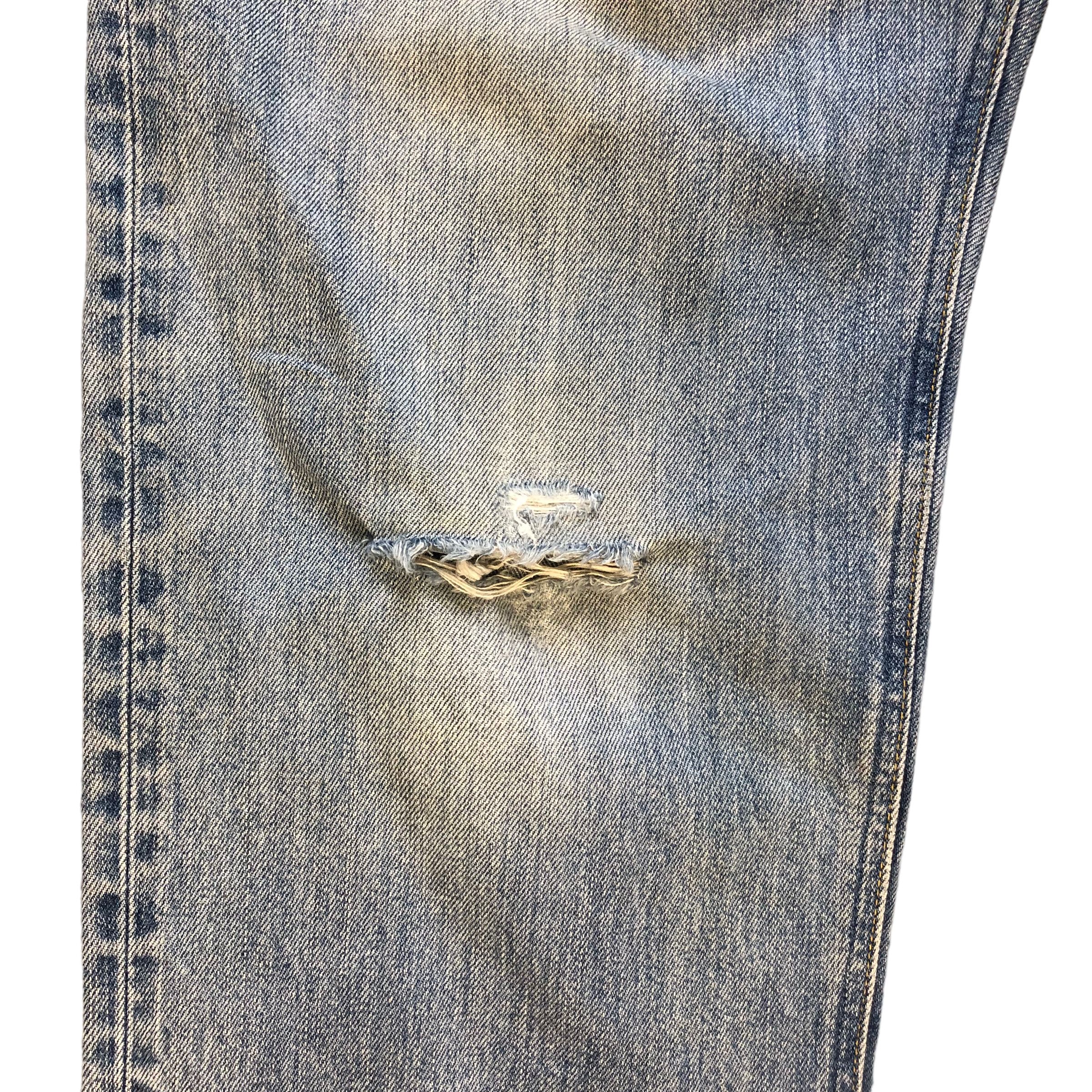 Lee TRASHED🔥 VINTAGE LEE RIDER LIGHT WASH DENIM PANTS #6980-103 Size US 37 - 7 Thumbnail