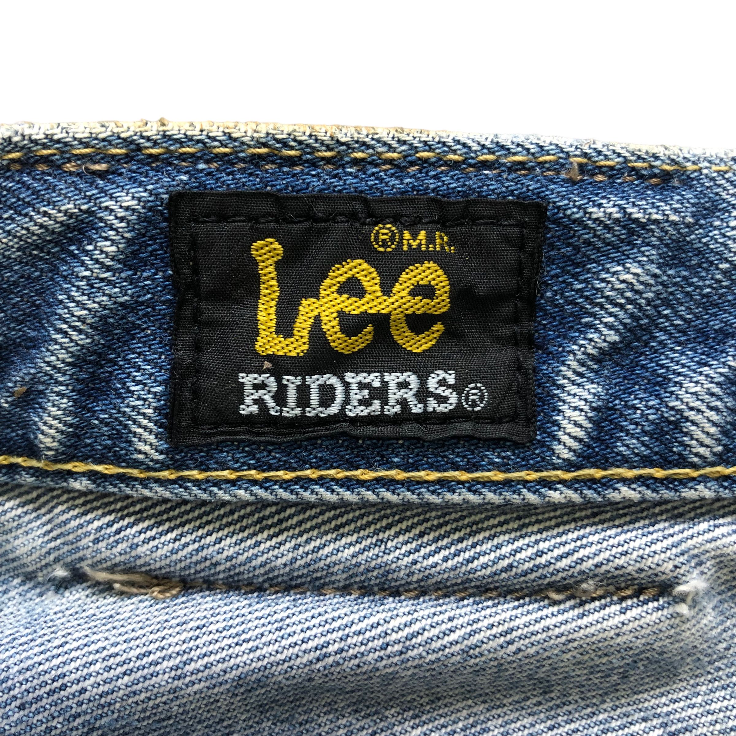 Lee TRASHED🔥 VINTAGE LEE RIDER LIGHT WASH DENIM PANTS #6980-103 Size US 37 - 12 Thumbnail