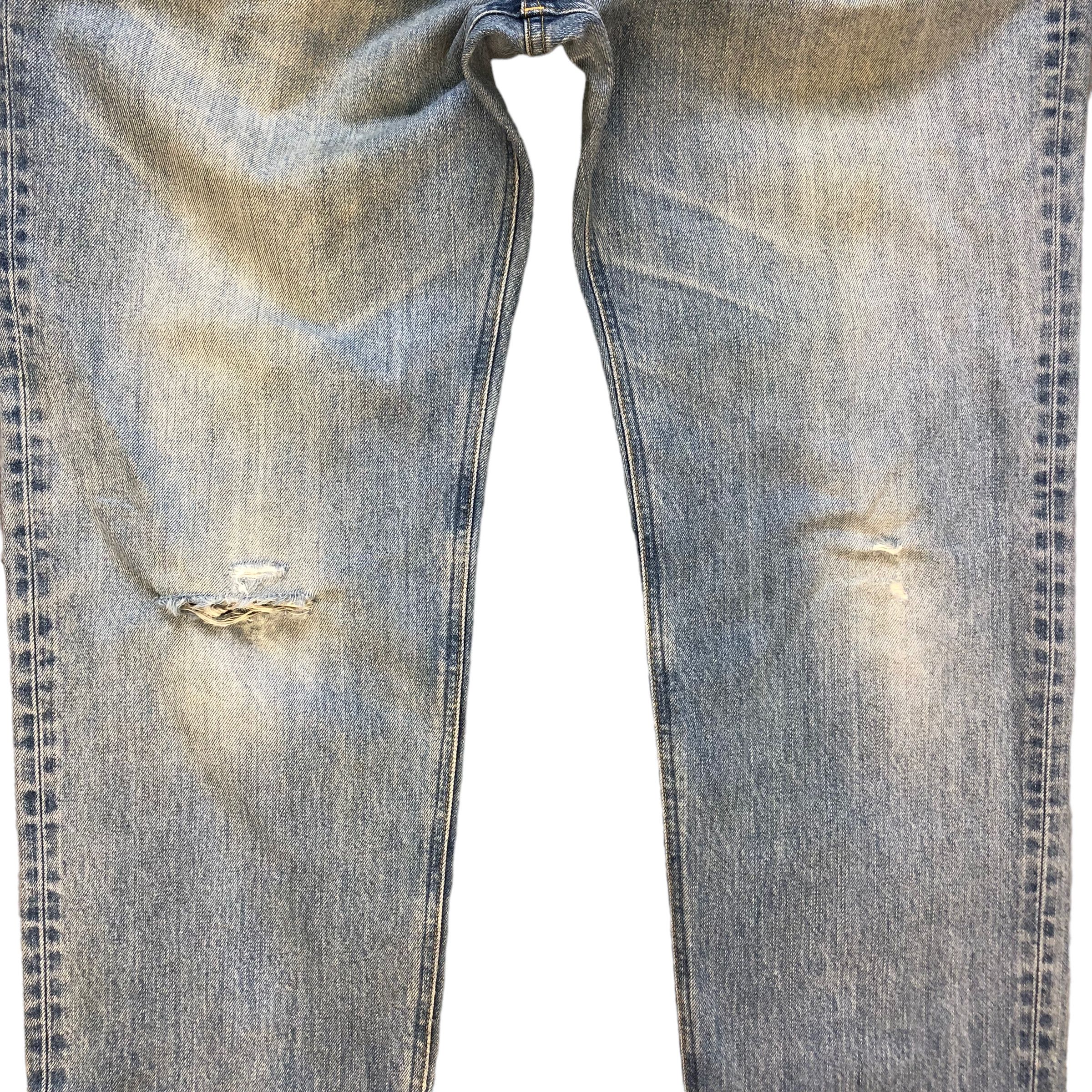 Lee TRASHED🔥 VINTAGE LEE RIDER LIGHT WASH DENIM PANTS #6980-103 Size US 37 - 6 Thumbnail