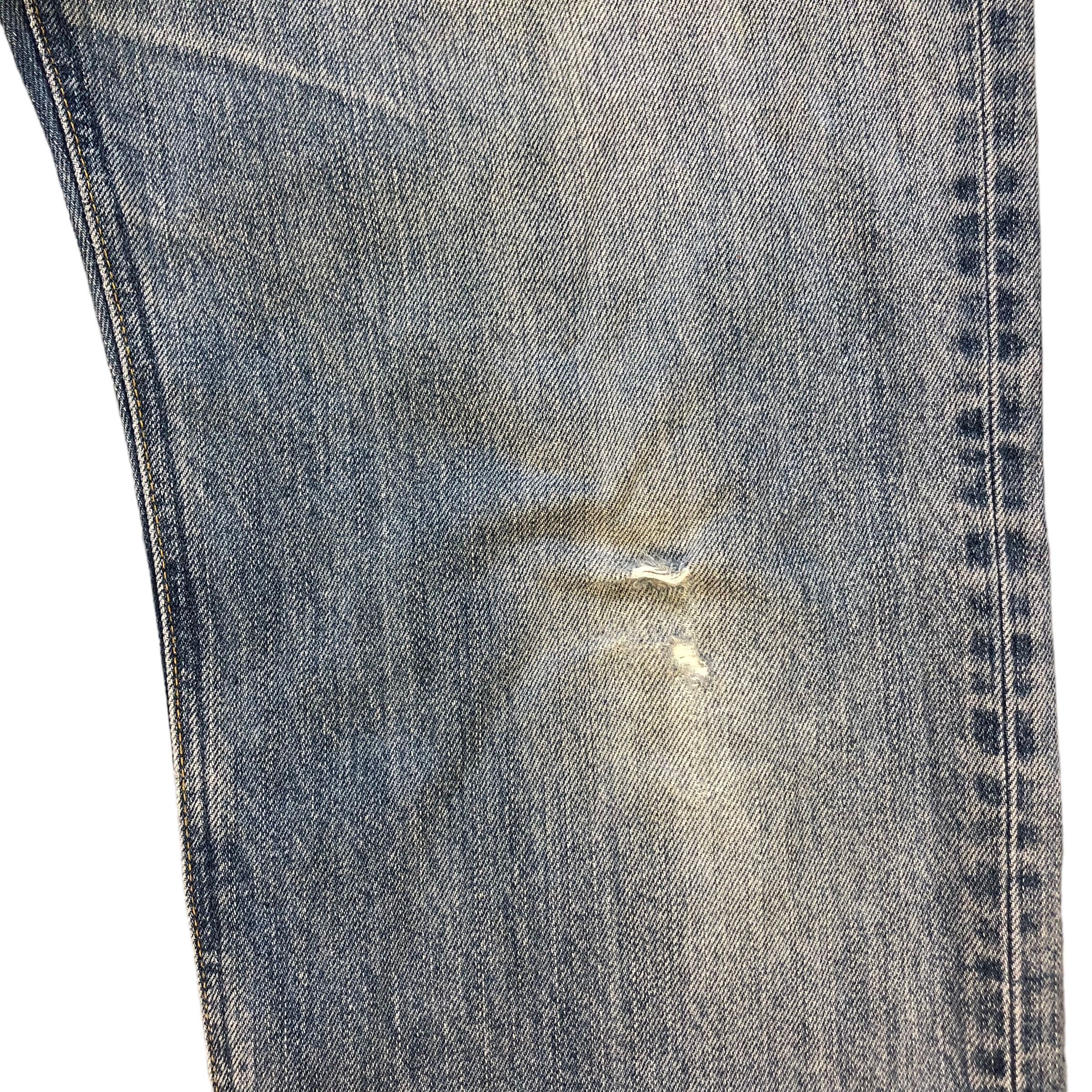 Lee TRASHED🔥 VINTAGE LEE RIDER LIGHT WASH DENIM PANTS #6980-103 Size US 37 - 8 Thumbnail