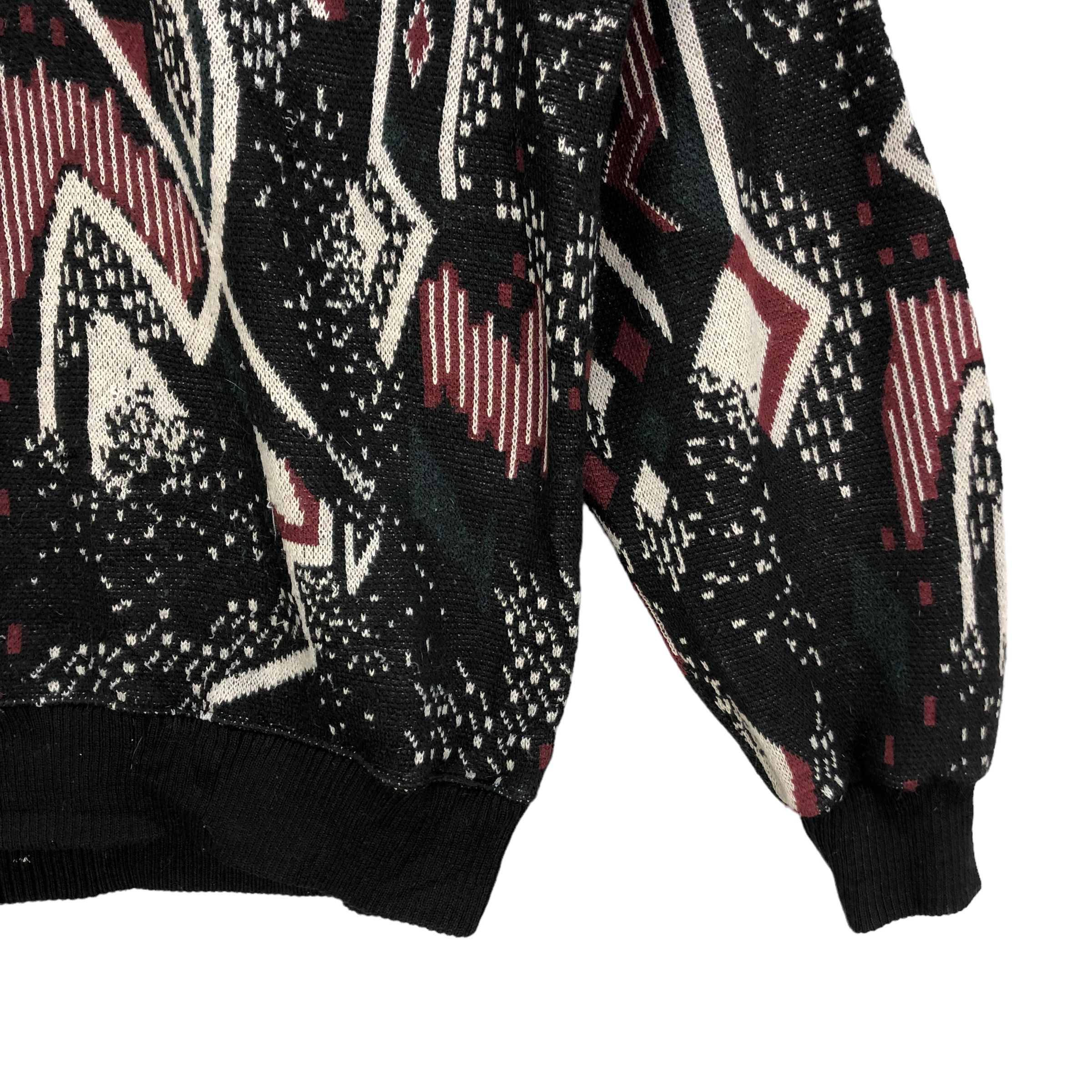 Japanese Brand ZEALZIP MONO ABSTRACT DESIGN FULLPRINT JUMPER #7009-105 Size US L / EU 52-54 / 3 - 5 Thumbnail