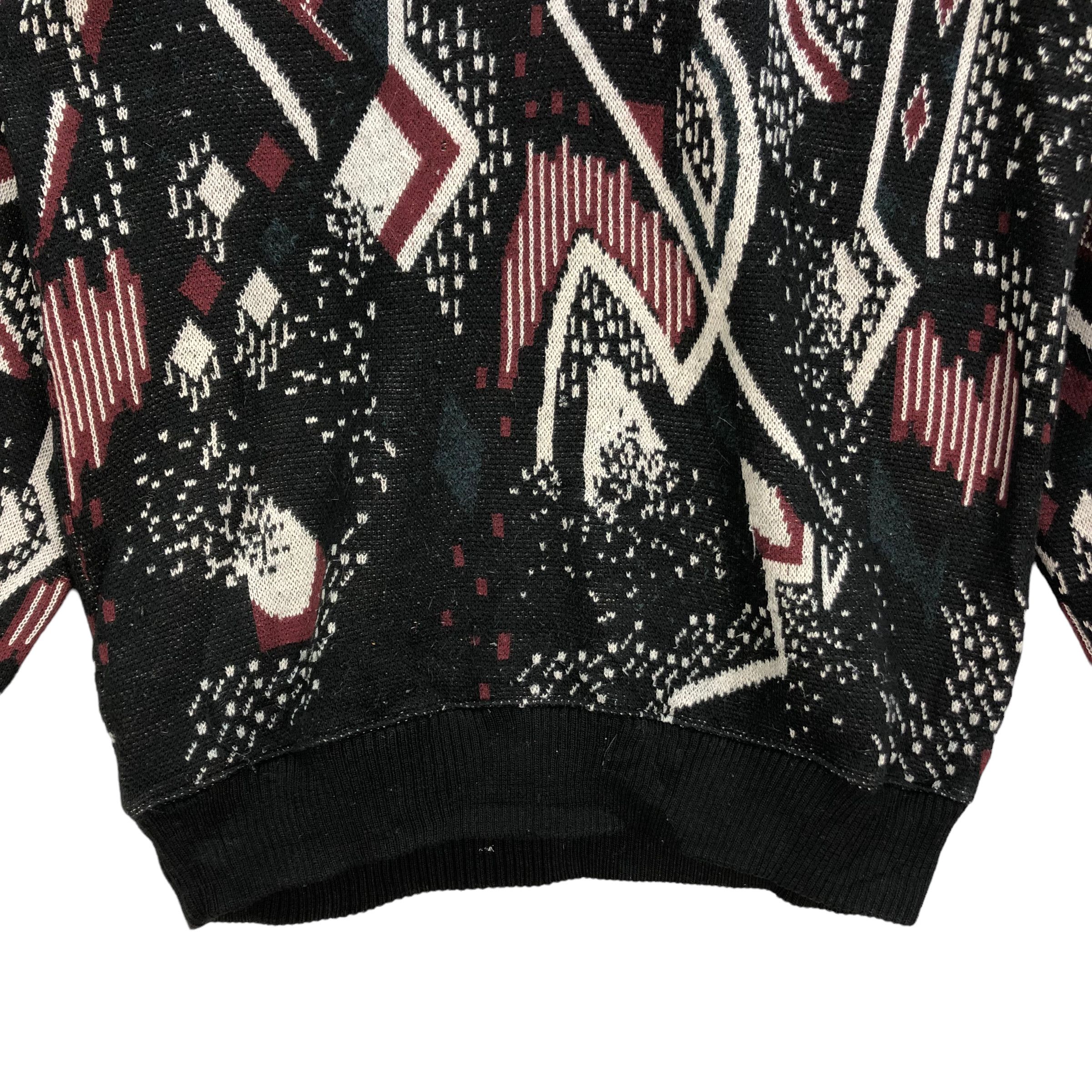 Japanese Brand ZEALZIP MONO ABSTRACT DESIGN FULLPRINT JUMPER #7009-105 Size US L / EU 52-54 / 3 - 3 Thumbnail