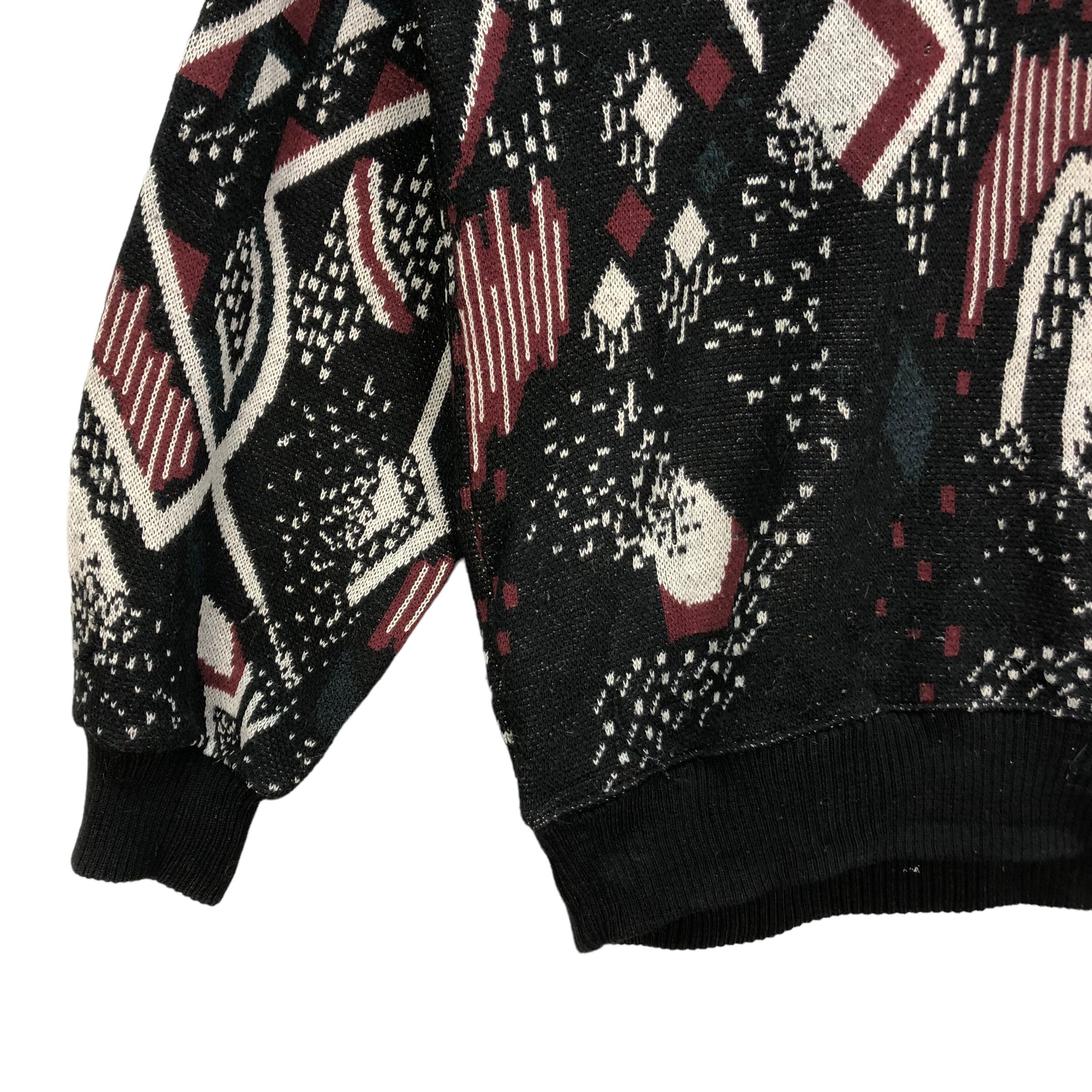 Japanese Brand ZEALZIP MONO ABSTRACT DESIGN FULLPRINT JUMPER #7009-105 Size US L / EU 52-54 / 3 - 4 Thumbnail