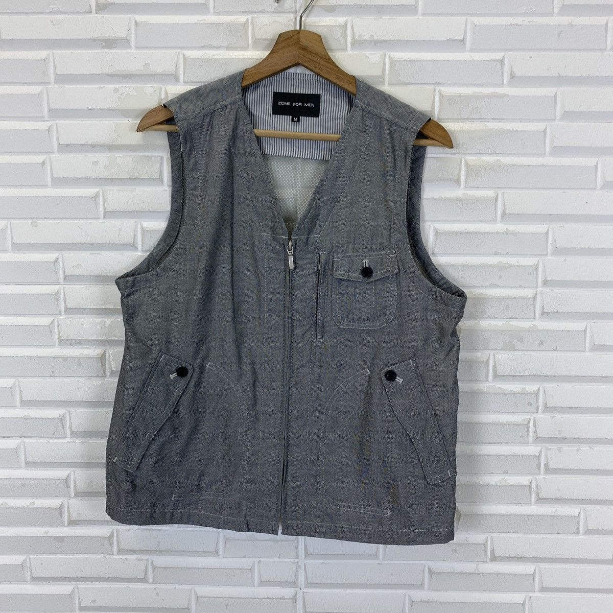 Japanese Brand 🔥LAST PRICE🔥 Japanese Zone For Men Mesh Vest Size US M / EU 48-50 / 2 - 2 Thumbnail