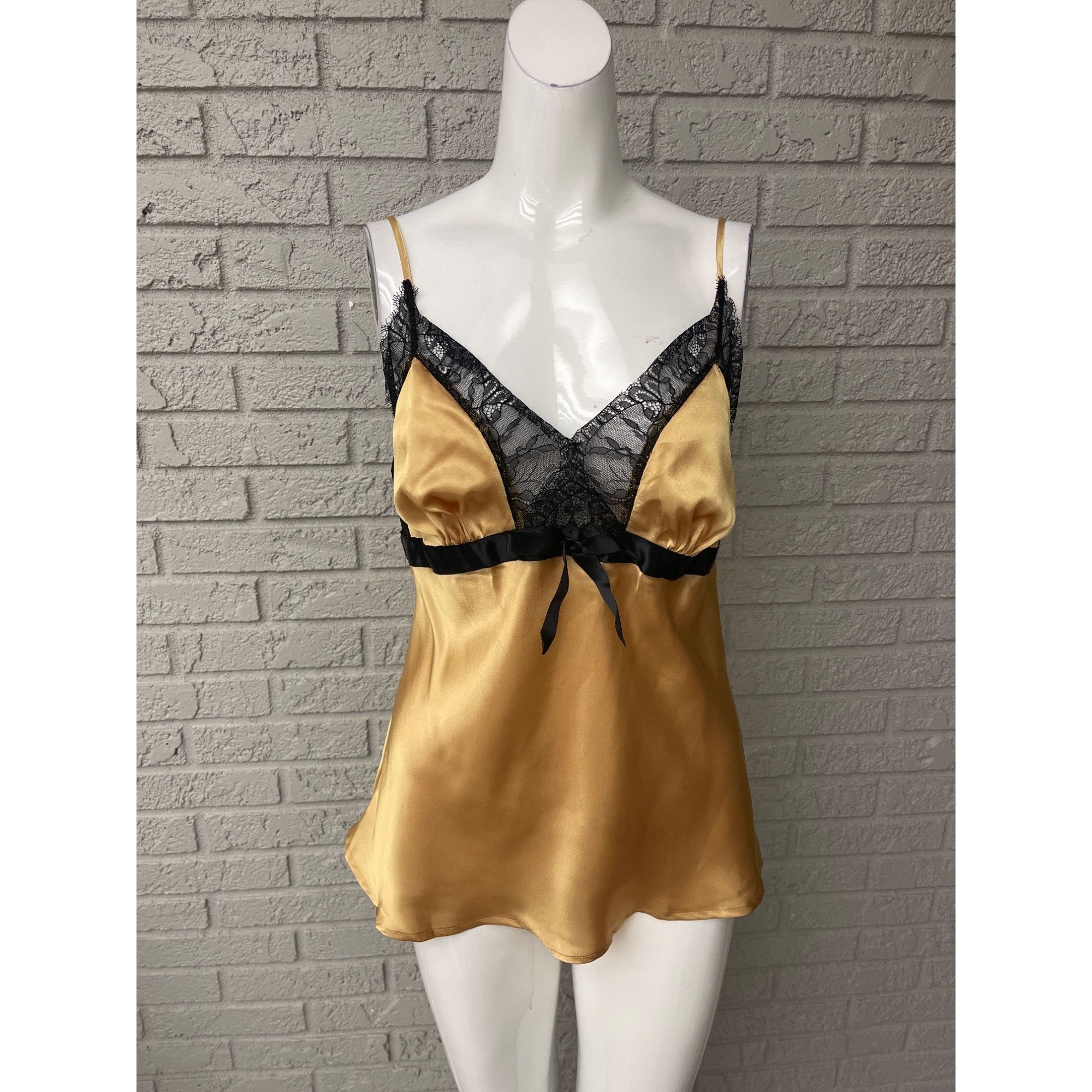 Other Je T adore Gold & Black Lace Lingerie Teddy Size M