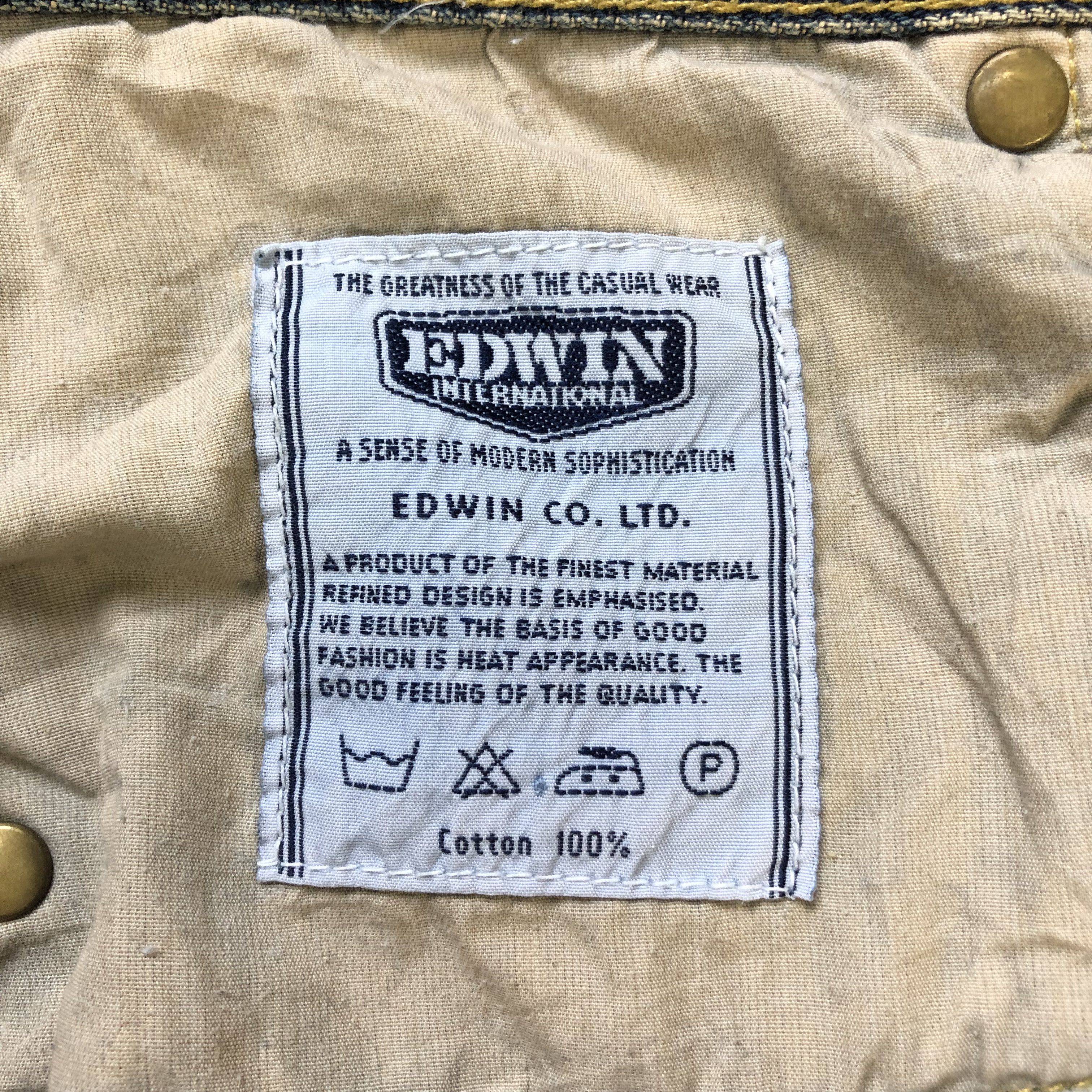 Edwin RUSTY JEANS 🔥 EDWIN IOI DENIM PANTS #6979-103 Size US 29 - 11 Thumbnail