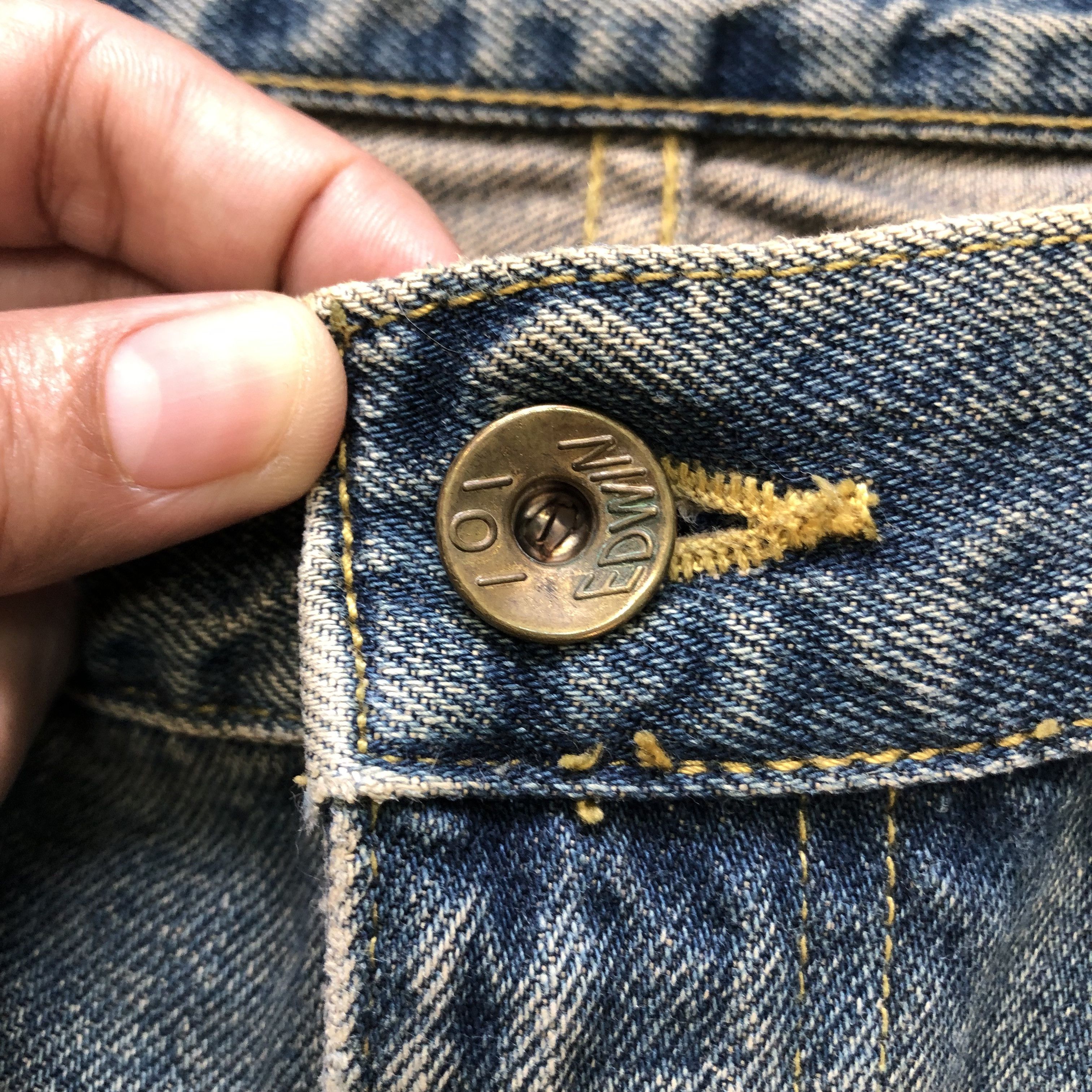 Edwin RUSTY JEANS 🔥 EDWIN IOI DENIM PANTS #6979-103 Size US 29 - 4 Thumbnail