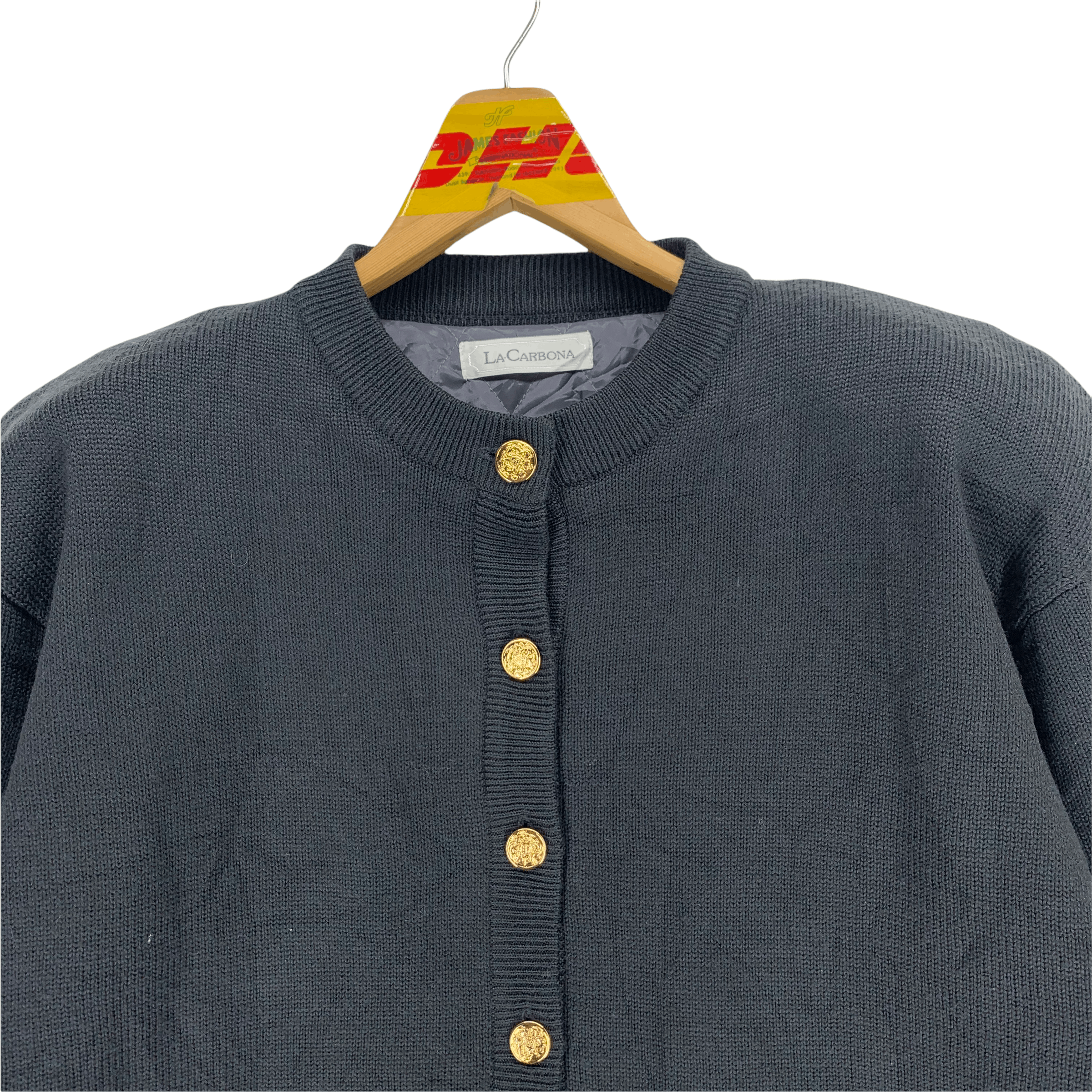 Japanese Brand La Carbona Embroidered Puppies Sweater #3538-125 Size L / US 10 / IT 46 - 4 Thumbnail