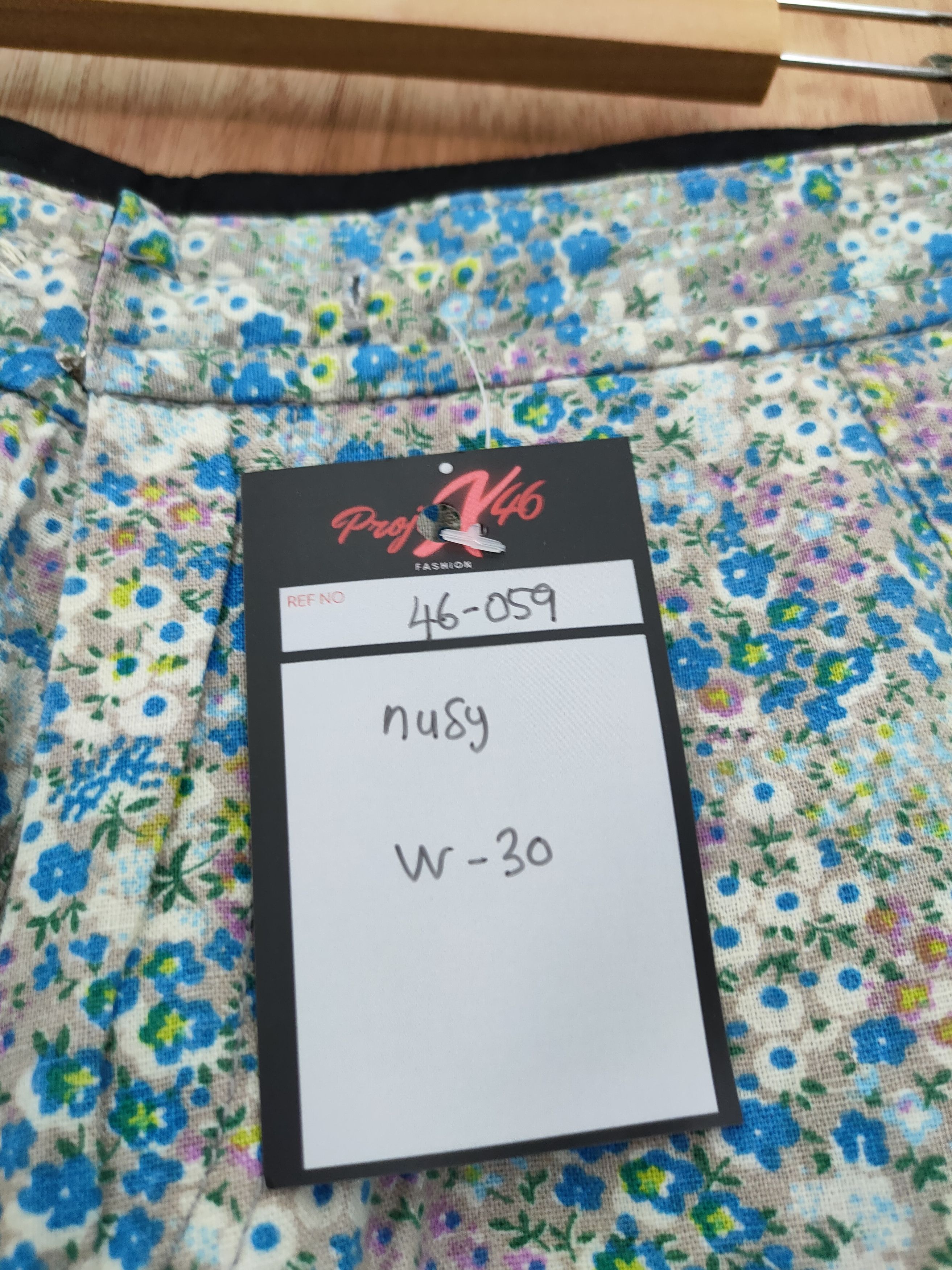 Japanese Brand DL nusy art flower fullprint vintage pants #46-059 Size 29" - 5 Thumbnail