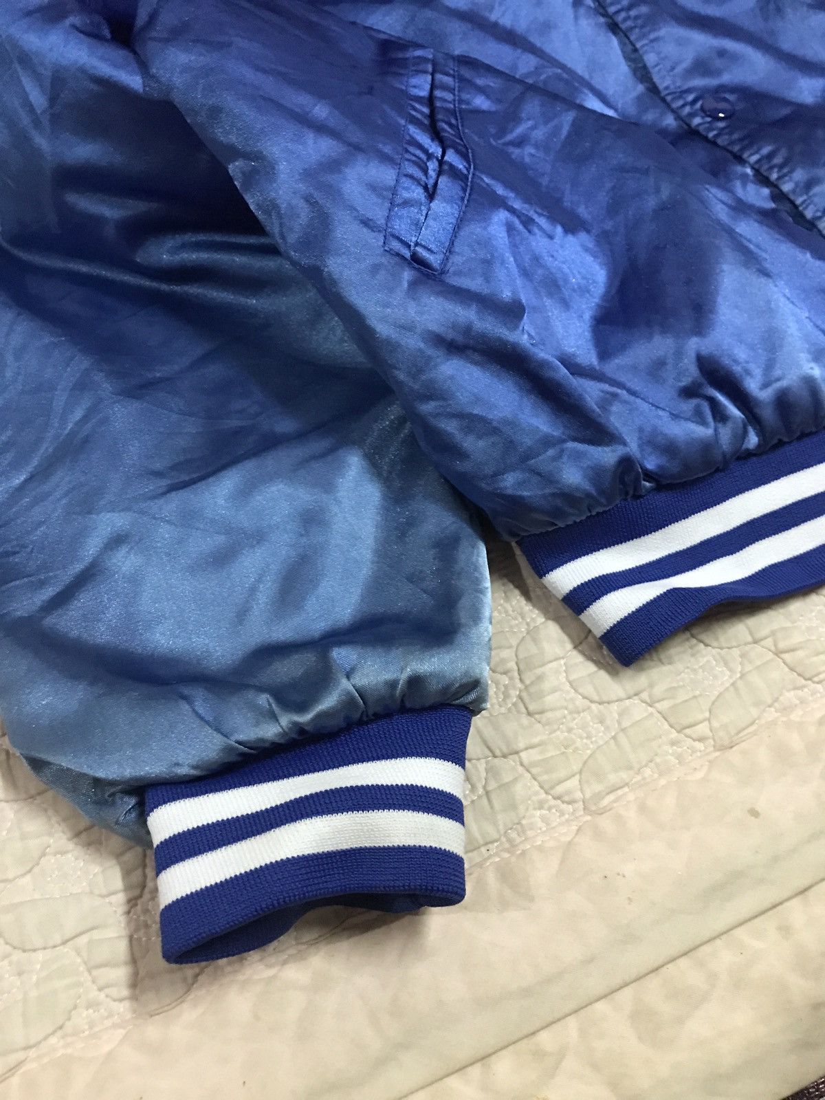 MLB × Vintage Vintage Sunfaded Toyota X Nomo Satin Bomber Jacket Size US M / EU 48-50 / 2 - 5 Thumbnail