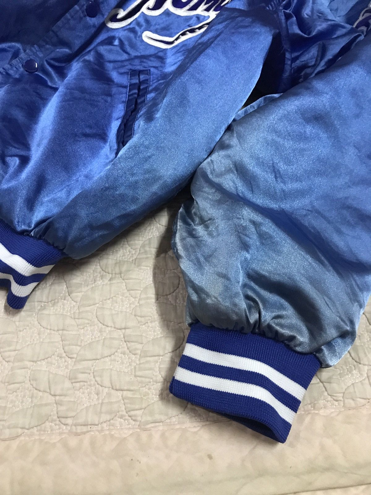 MLB × Vintage Vintage Sunfaded Toyota X Nomo Satin Bomber Jacket Size US M / EU 48-50 / 2 - 6 Thumbnail