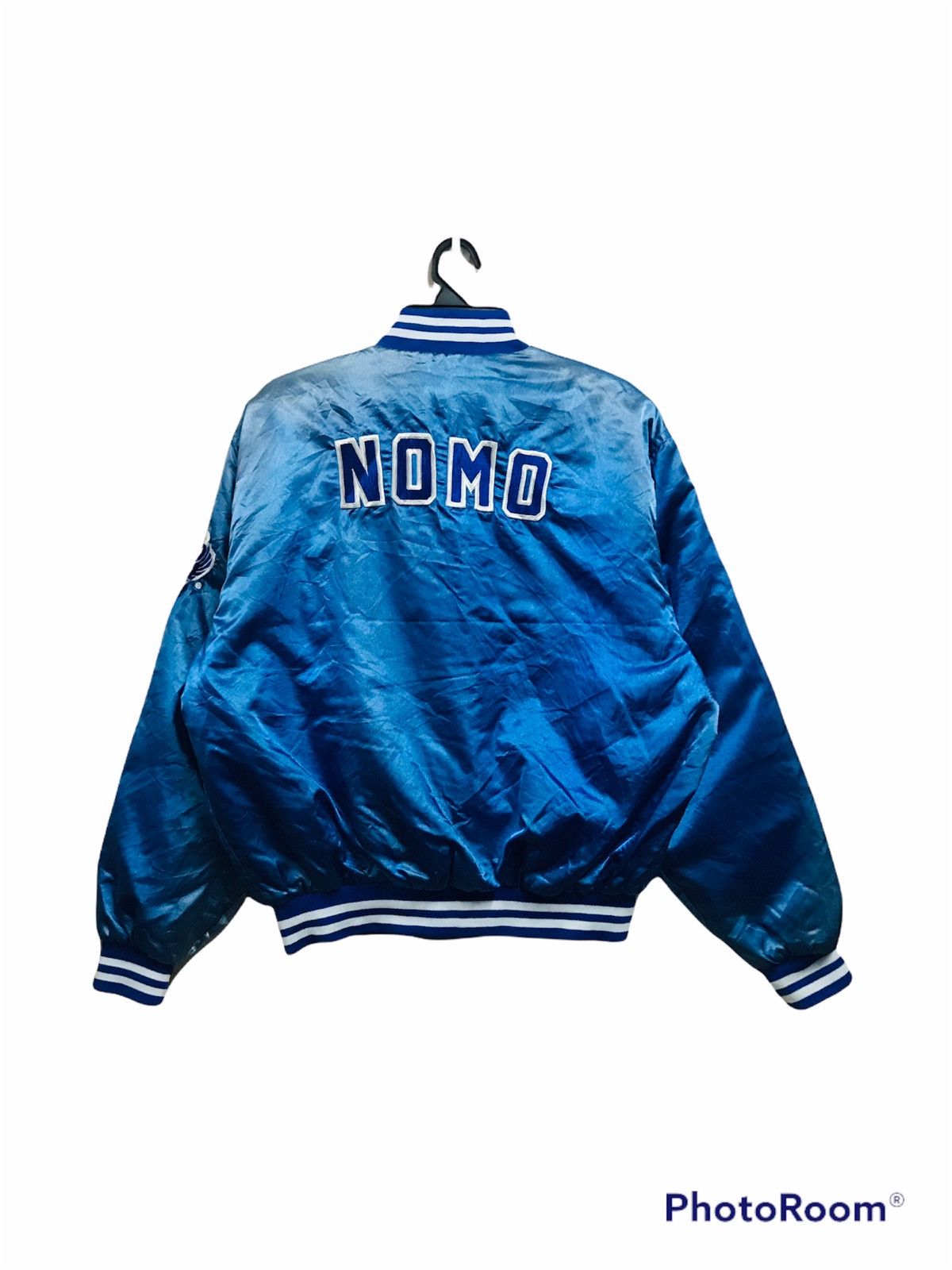 MLB × Vintage Vintage Sunfaded Toyota X Nomo Satin Bomber Jacket Size US M / EU 48-50 / 2 - 2 Thumbnail