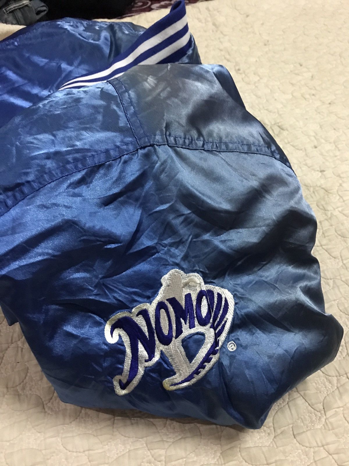 MLB × Vintage Vintage Sunfaded Toyota X Nomo Satin Bomber Jacket Size US M / EU 48-50 / 2 - 8 Thumbnail