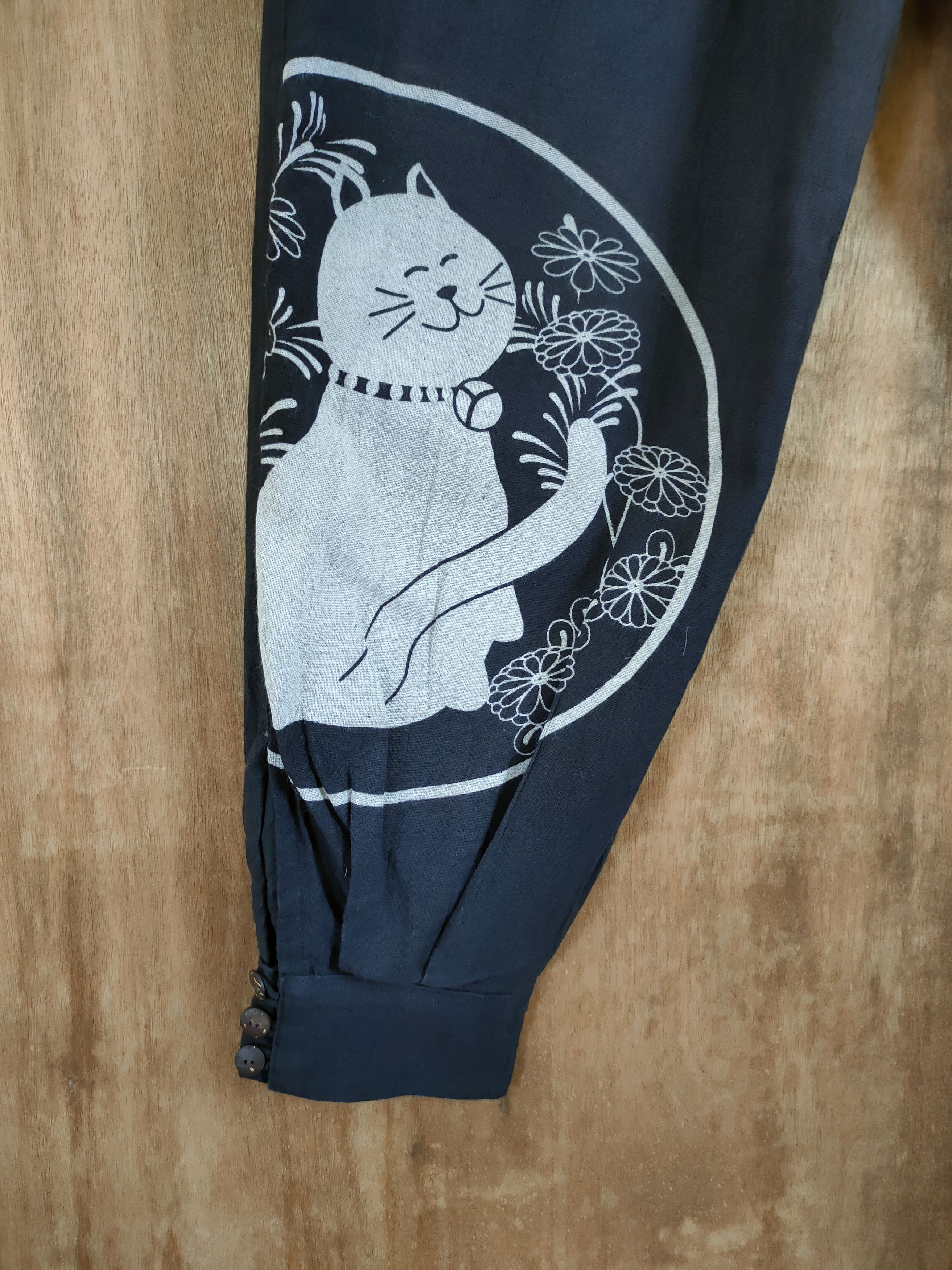 Japanese Brand DL Japanese Cat Traditional jogger pants #46-844 Size US 30 / EU 46 - 2 Thumbnail