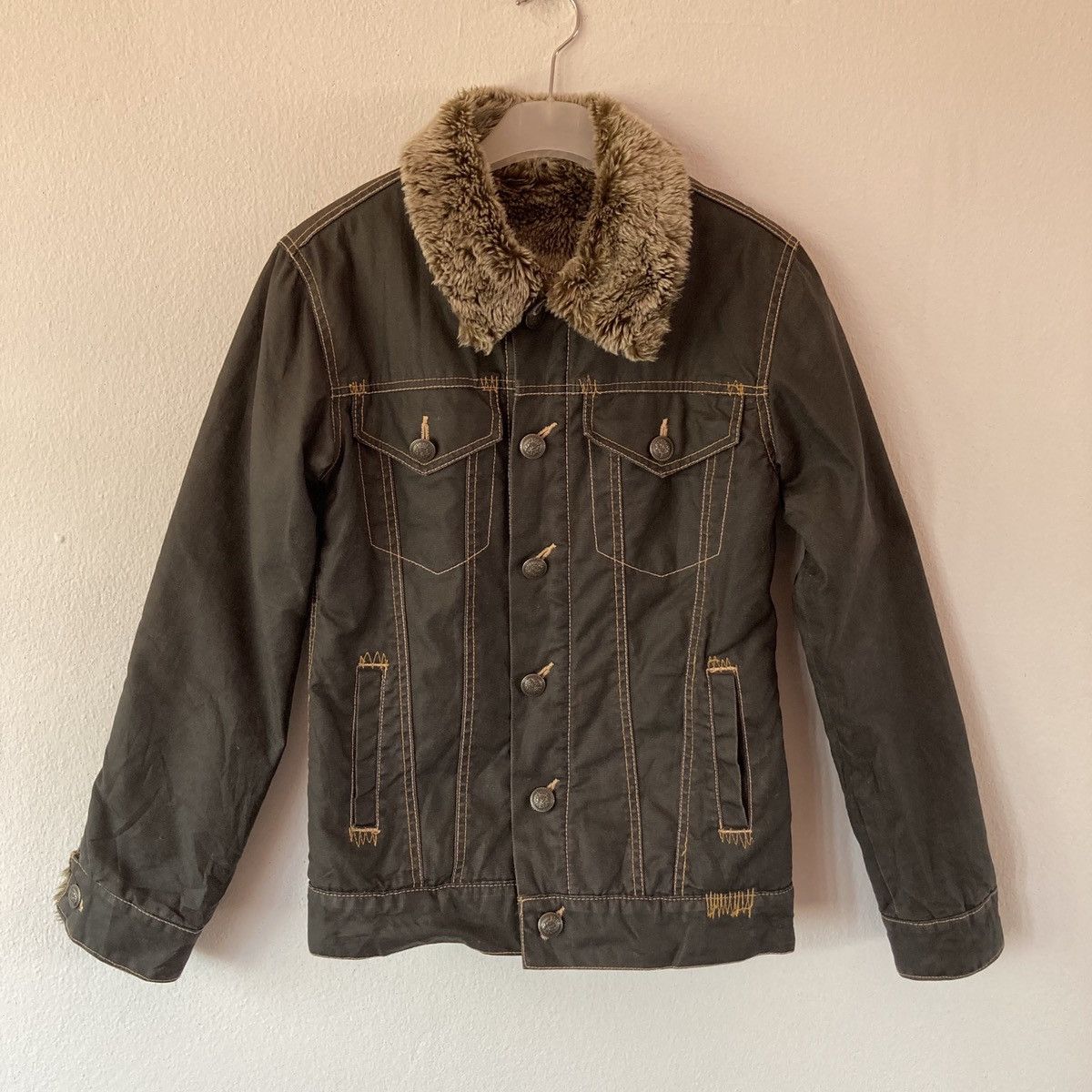 Japanese Brand Japanese Fur Denim Jacket Size US M / EU 48-50 / 2 - 2 Thumbnail