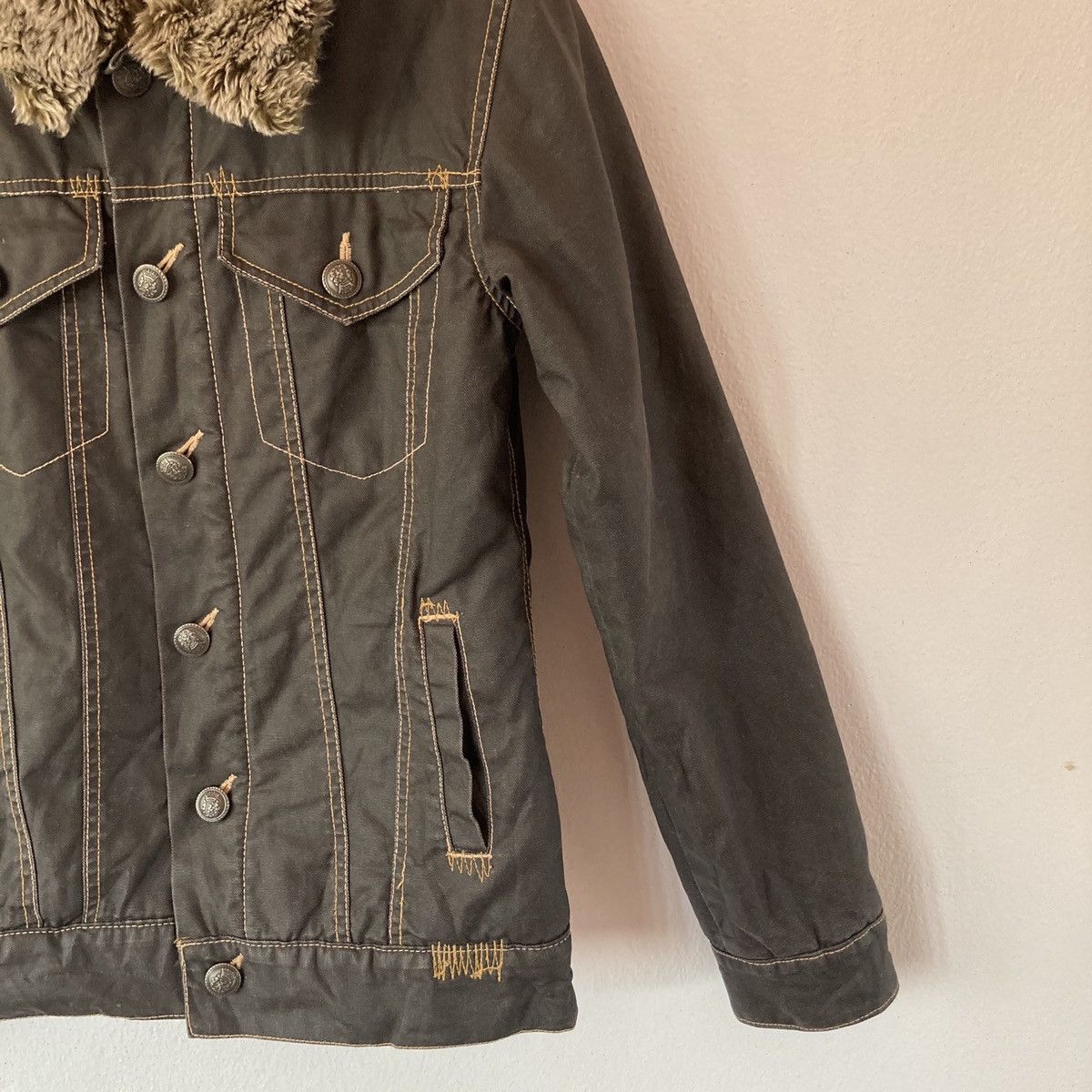 Japanese Brand Japanese Fur Denim Jacket Size US M / EU 48-50 / 2 - 8 Thumbnail