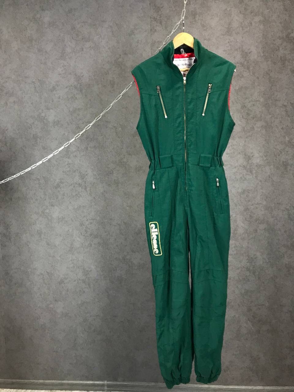 image of Ellesse Goldwin Vintage Jumpsuit Zipper in Green, Men's (Size 34)