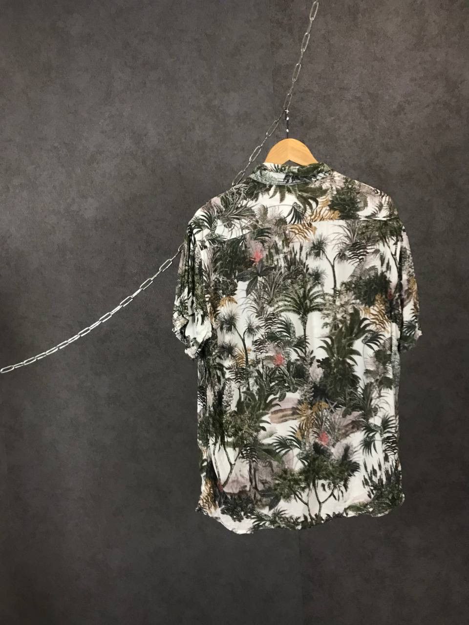 Zara Zara Man crazy Hawaiian multicolor shirt Size US XL / EU 56 / 4 - 4 Thumbnail