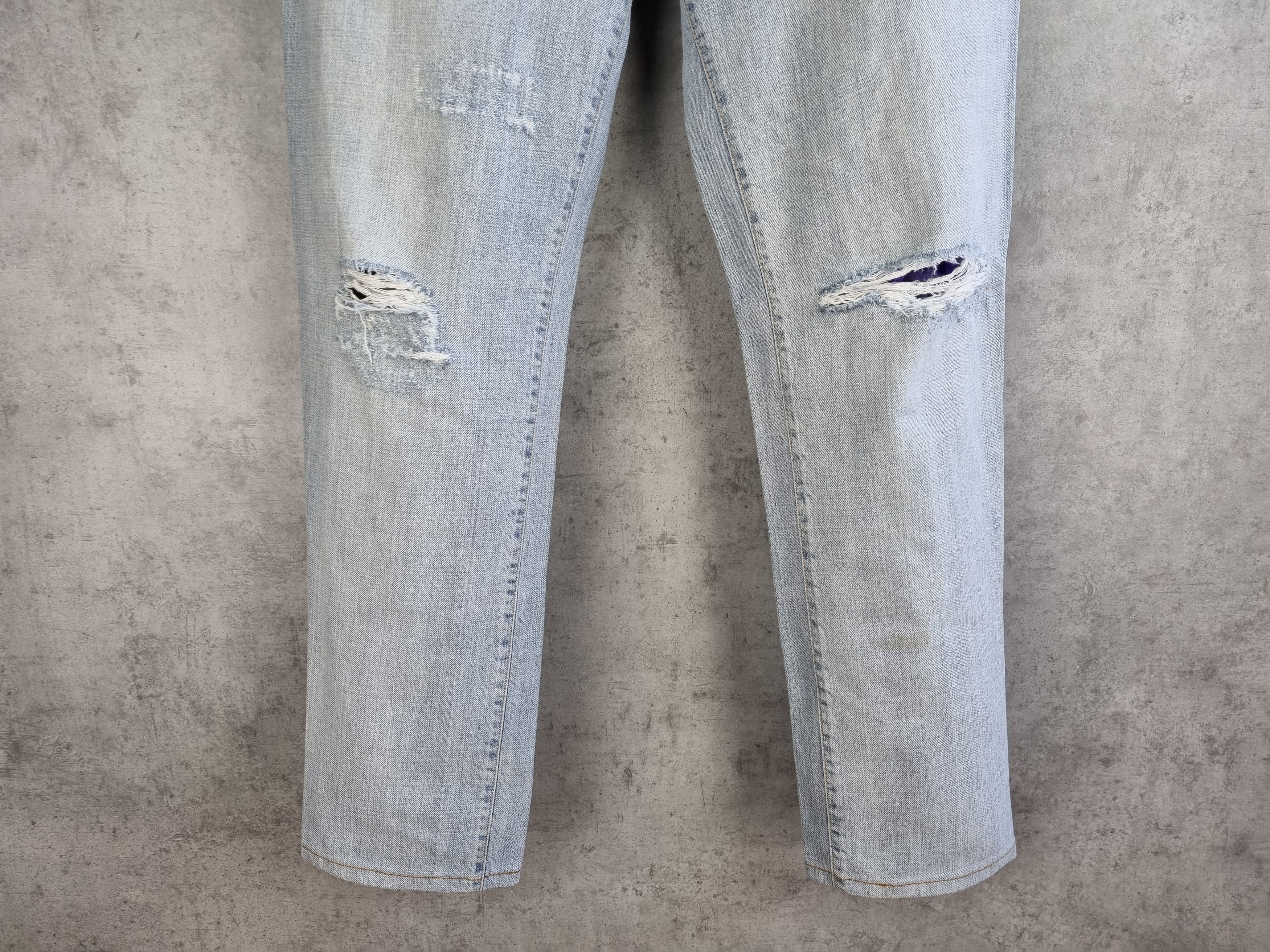 Dolce & Gabbana × Vintage Snake Skin Appliance Dolce & Gabbana Ripped Design Jeans Size US 32 / EU 48 - 16 Thumbnail